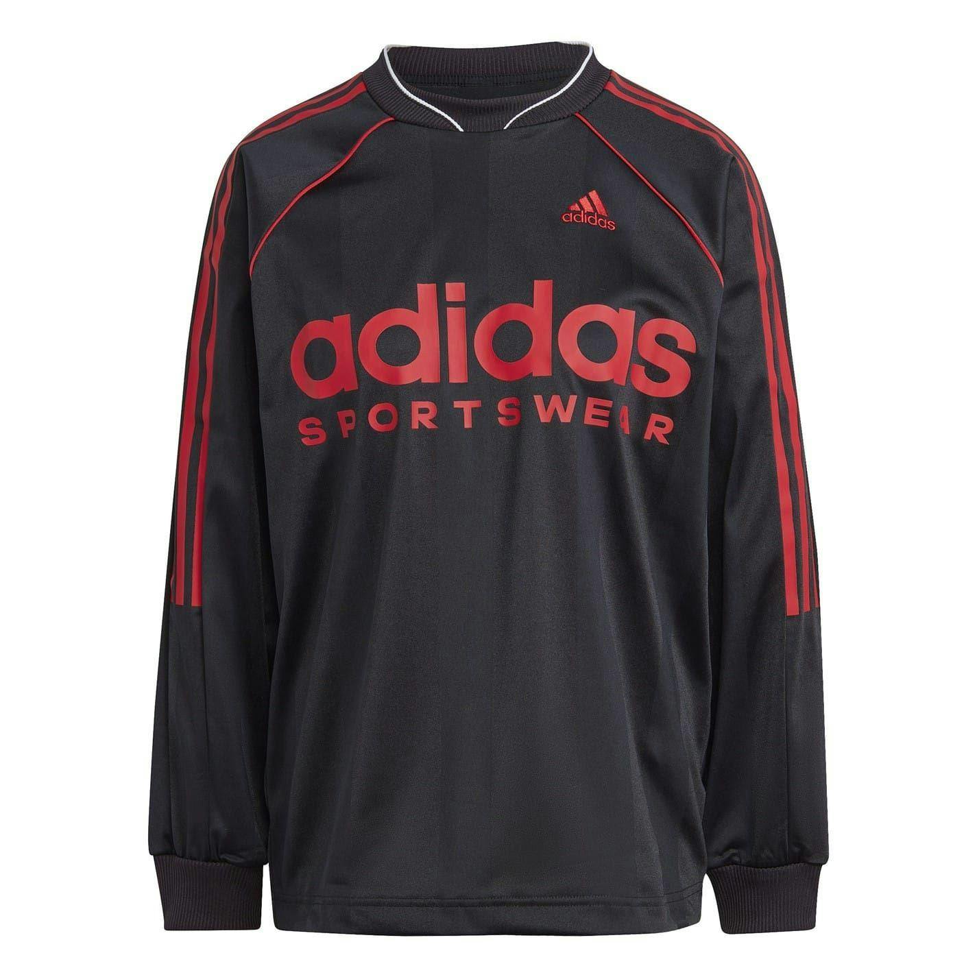 Adidas Unisex Black Adult Sportswear Regular Sweatshirt - Xxs - 100% Polyester