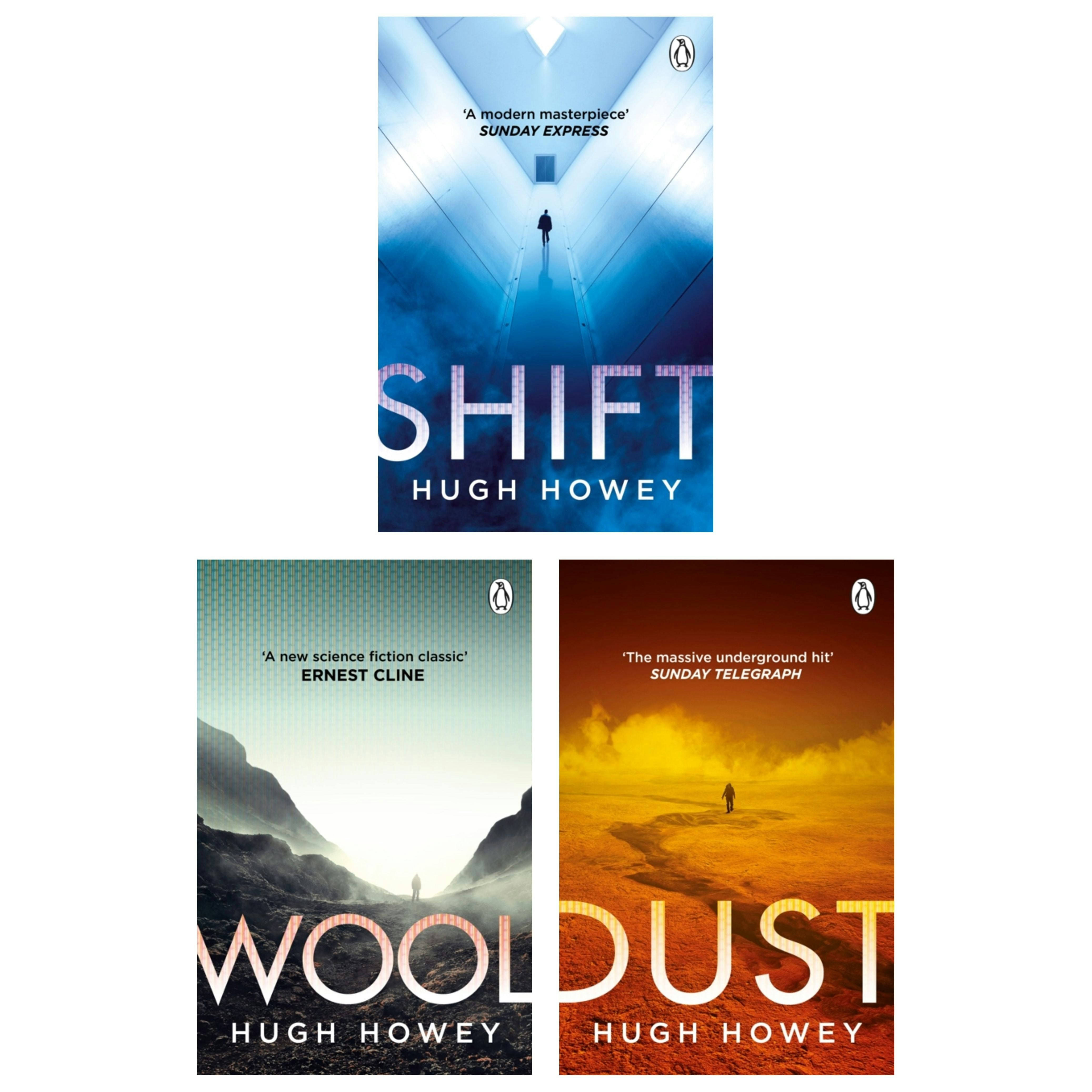 Arrow Wool Trilogy By Hugh Howey, 3 Books Set - Wool, Shift, Dust - Now A Major Tv Series (Silo)
