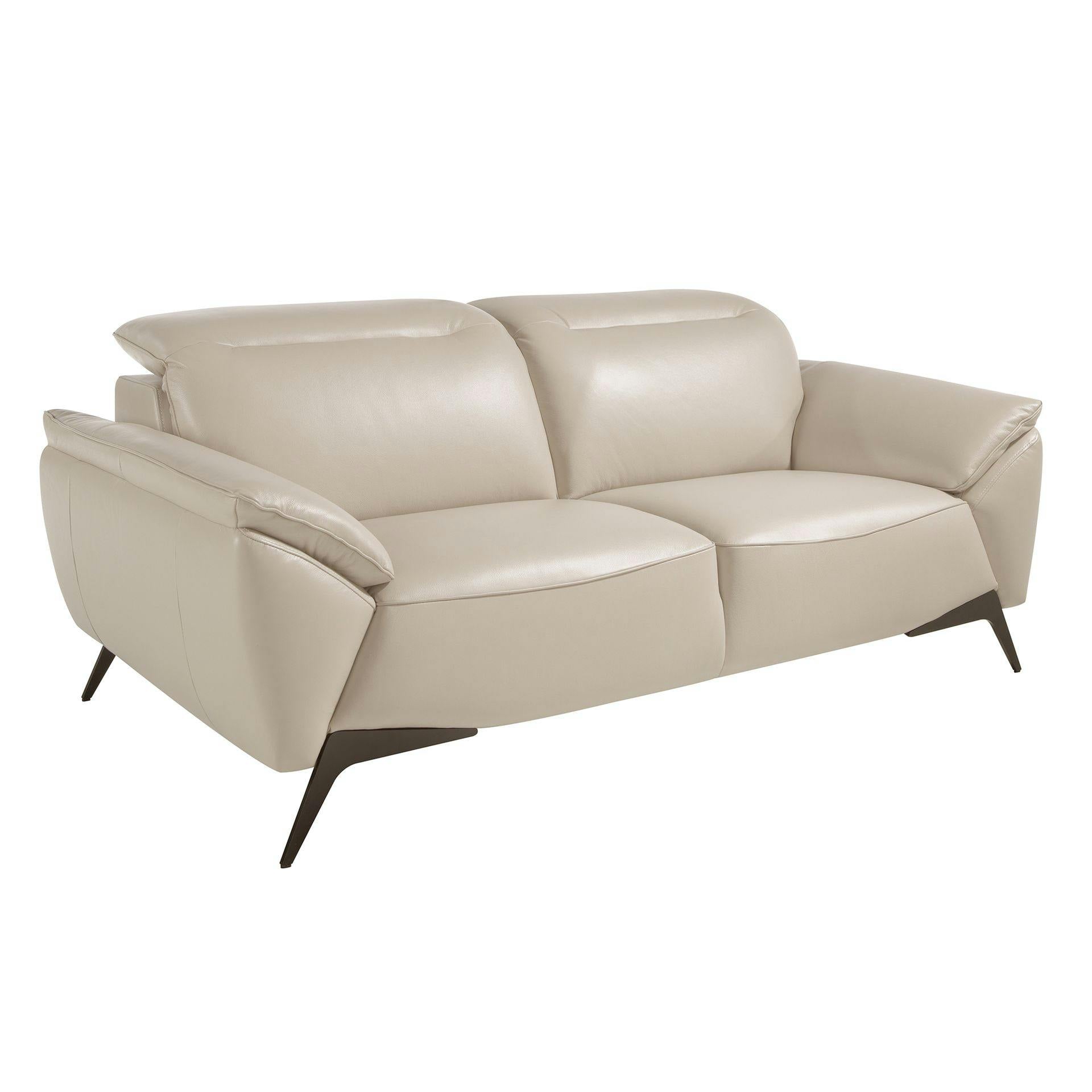 Angel Cerdá Taupe Leather Sofa 6131/6132 - 2