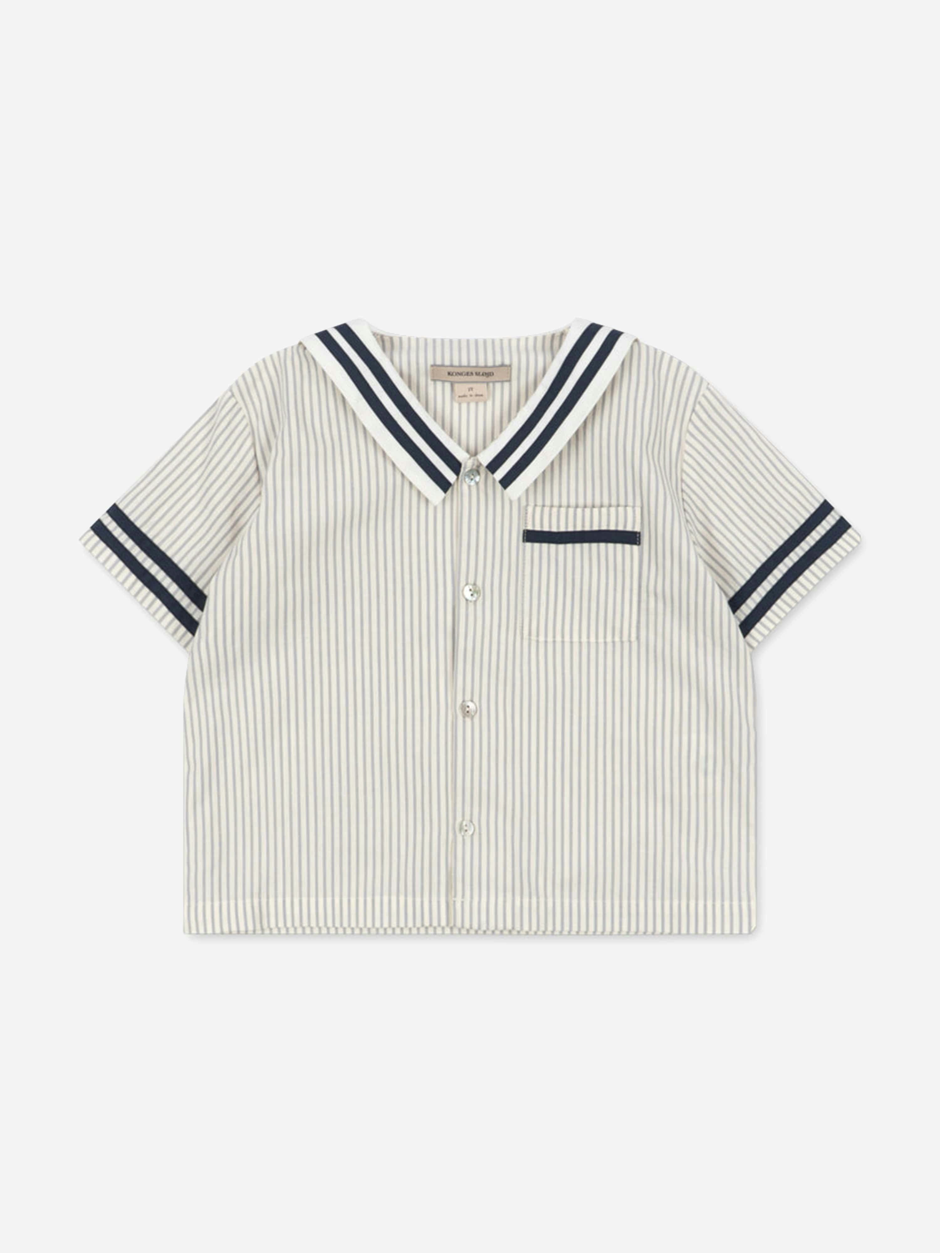 Konges Slojd Boys White Konges Sløjd Allie Sailor Shirt In - 6 Yrs