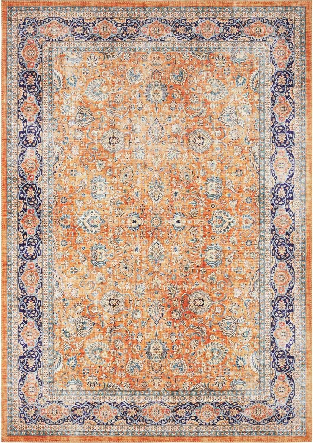 Rackhams Yellow Keshan Maschad Rug – Vintage Elegance - 160X230 Cm