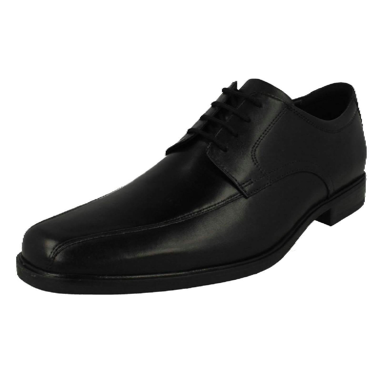Clarks Men's Black Formal Lace Up Shoes Howard Over - Uk 9.5 - G
