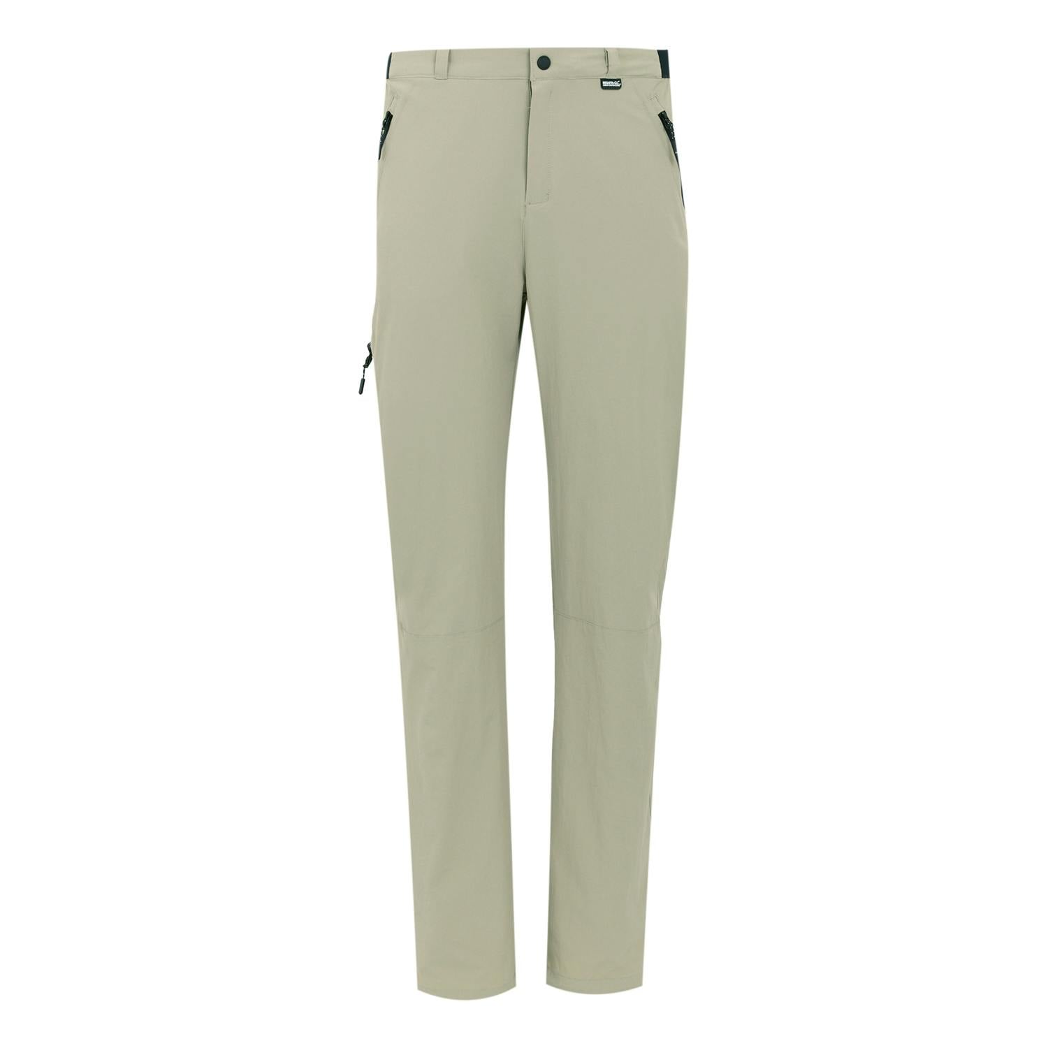 Regatta Men's Light/Golden Travel Packaway Trousers - Sand - 32R - Sand - 86% Polyamide/14% Elastane