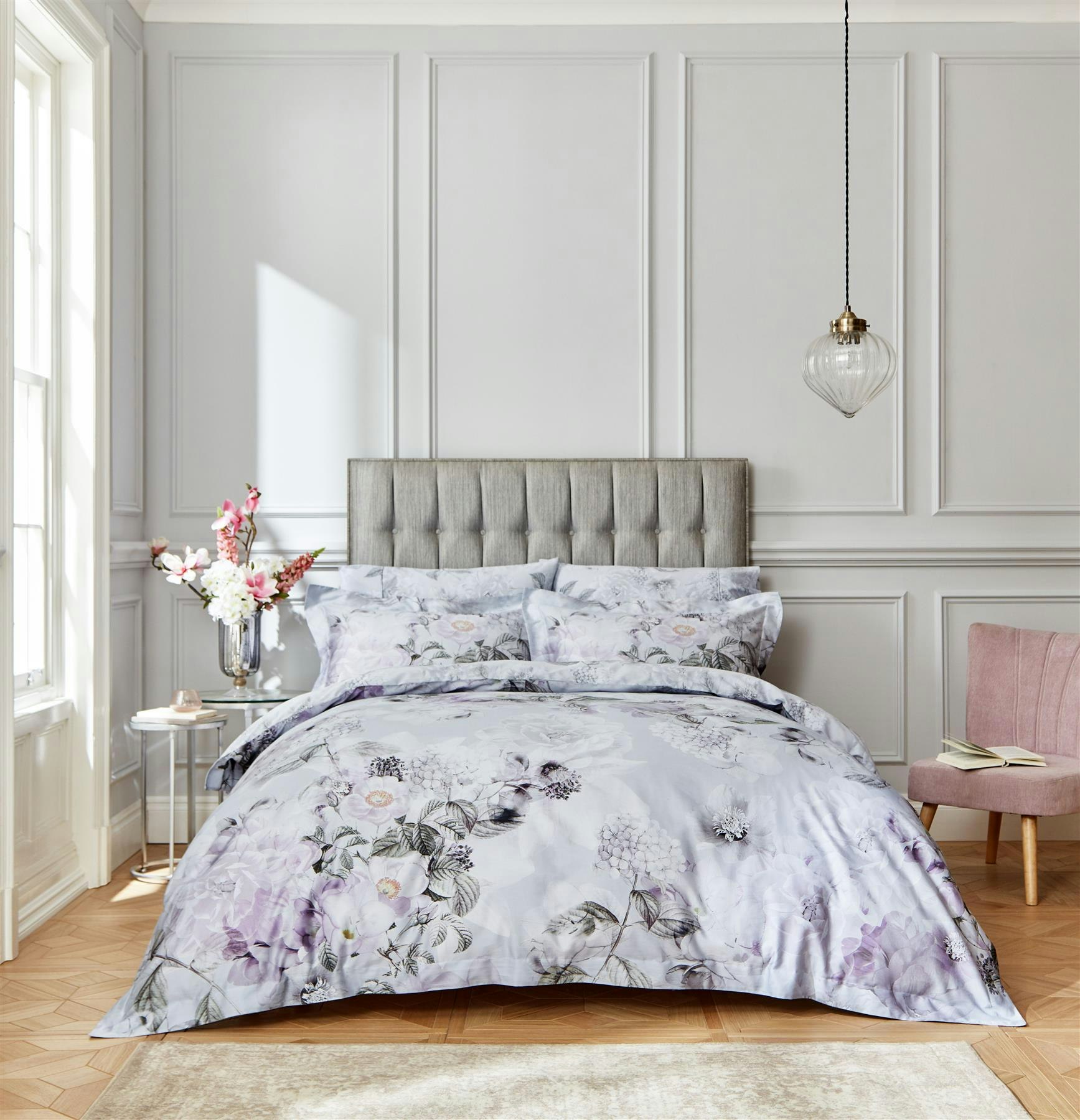 Rackhams Amethyst Heather Duvet Cover Set - Heather - Cotton - Single