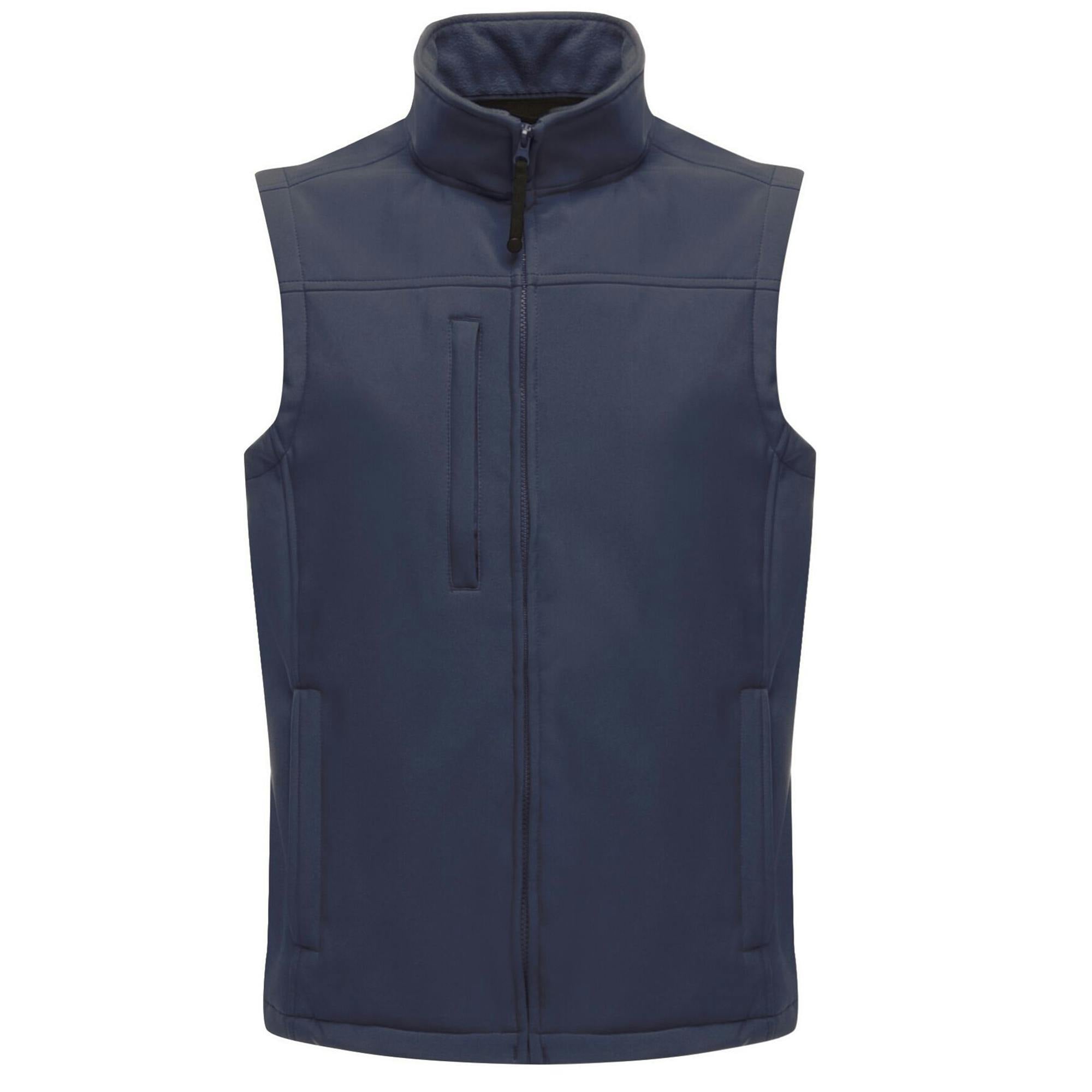 Regatta Men's Flux Softshell Bodywarmer / Sleeveless Jacket (Water Repellent & Wind Resistant) - Navy/Navy - 2XL - Navy/Navy - 96% Polyester/4% Elastane