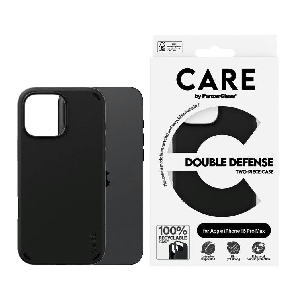 Panzerglass Black Panzer Glass Care Double Defense Case For Iphone 16 Pro Max 6.9" - 1336