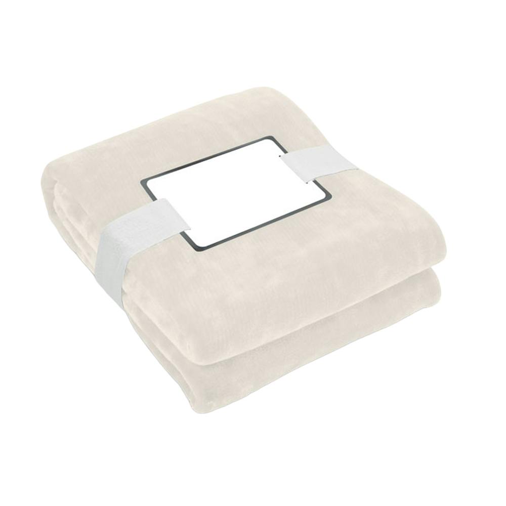 Midocean Beige Logan Rpet Fleece Blanket - One Size - 100% Mixed