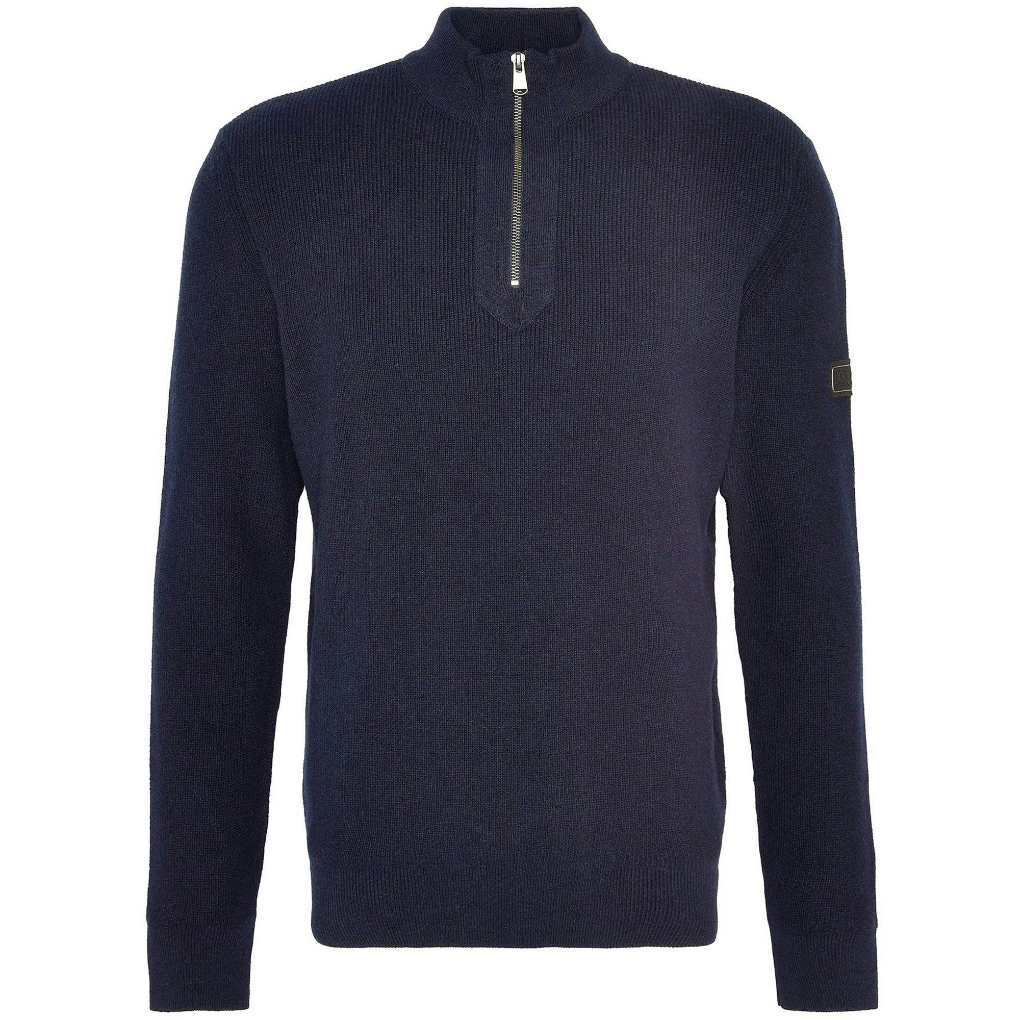 Barbour International Crawley Half-Zip Knit - Navy - XX-Large