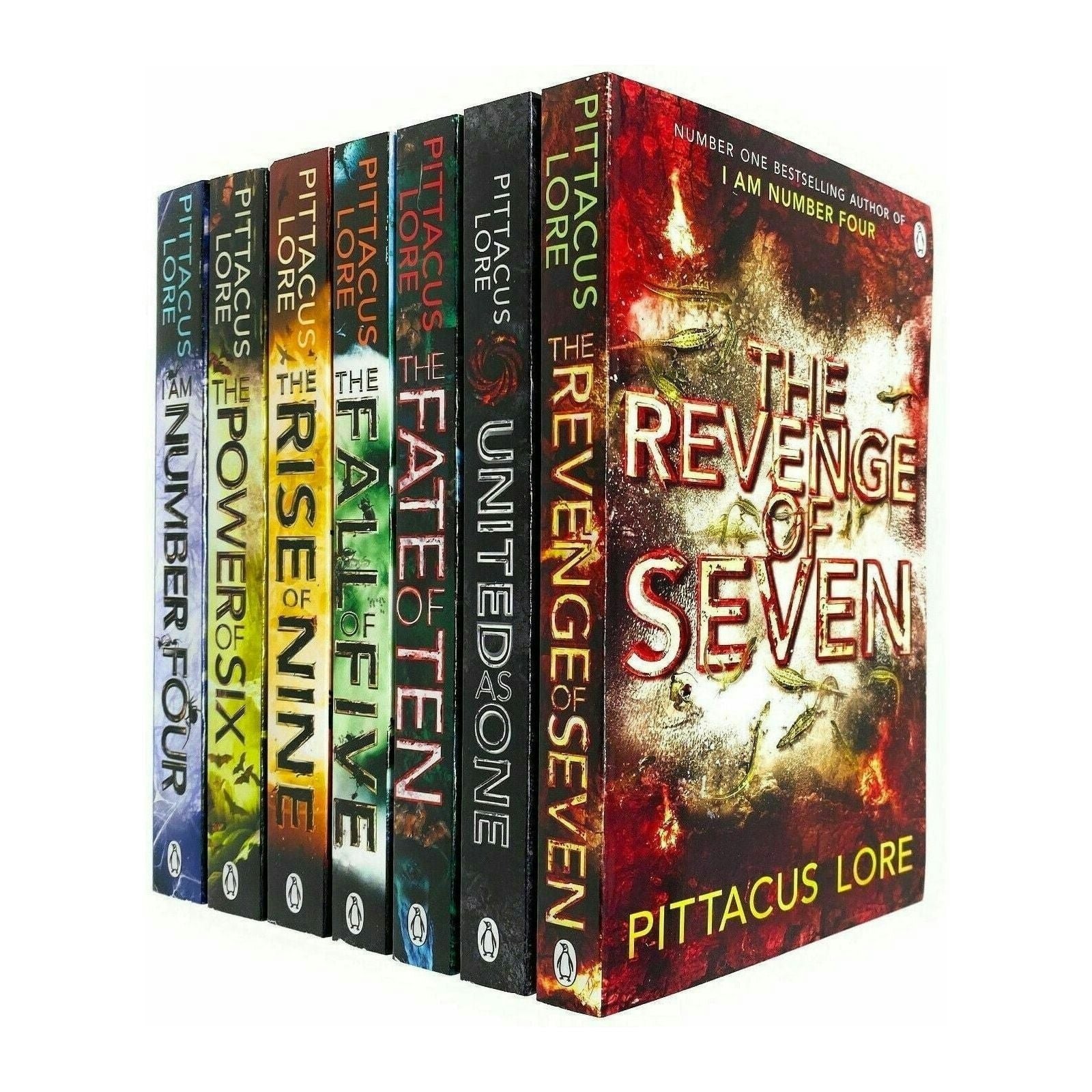 Penguin Pittacus Lore Collection Lorien Legacies Series 7 Books Set