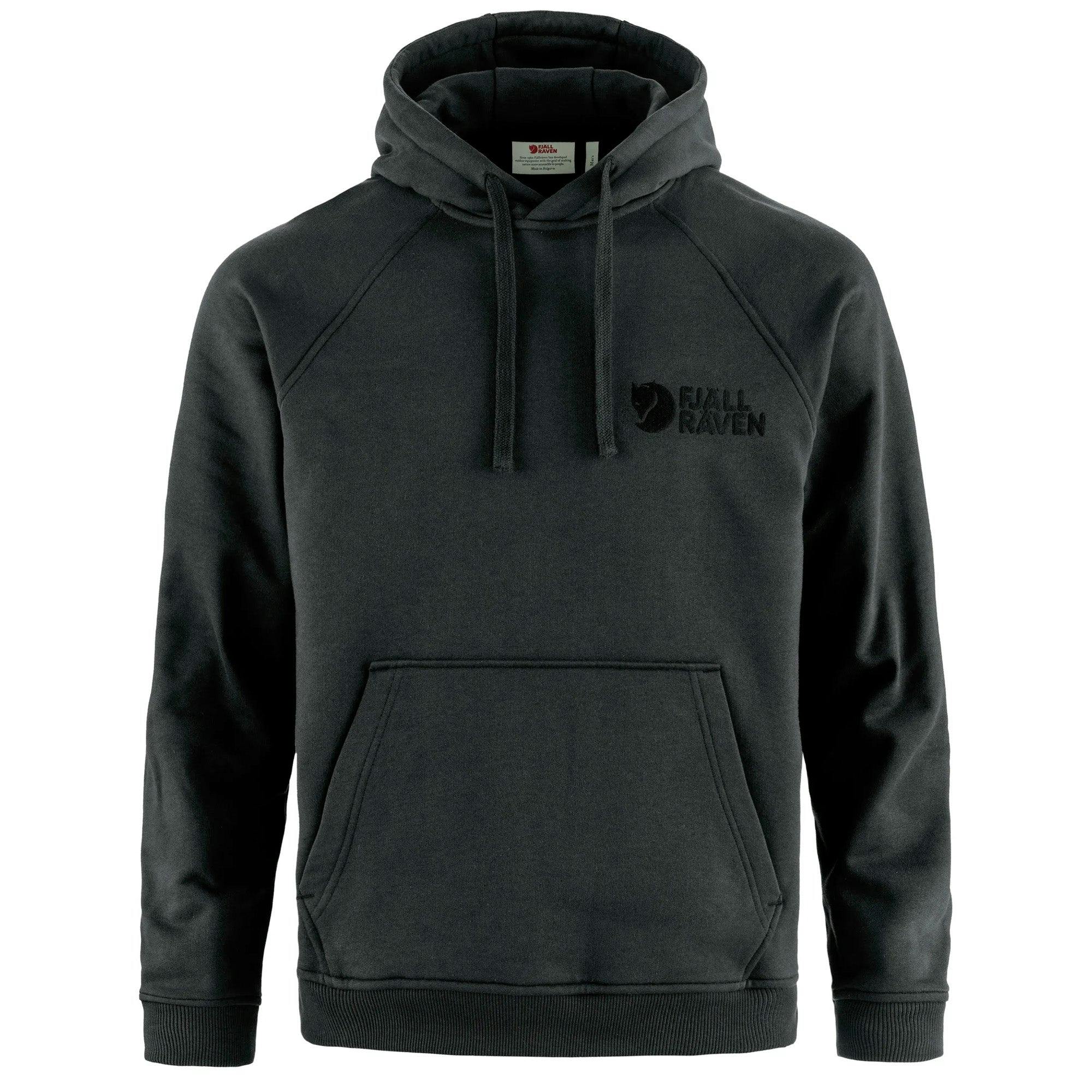 Fjallraven Men's Black Fjällräven Classic Overhead Hoodie - Medium