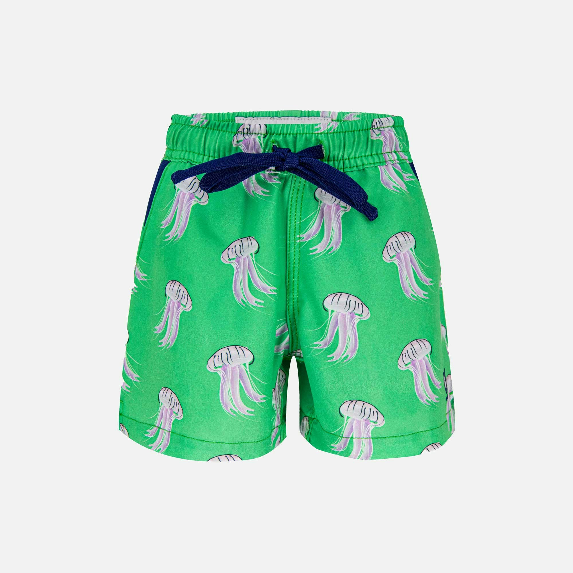 Randy Cow Green Jellyfish - Kid's Swim Shorts - 9-10 Yrs