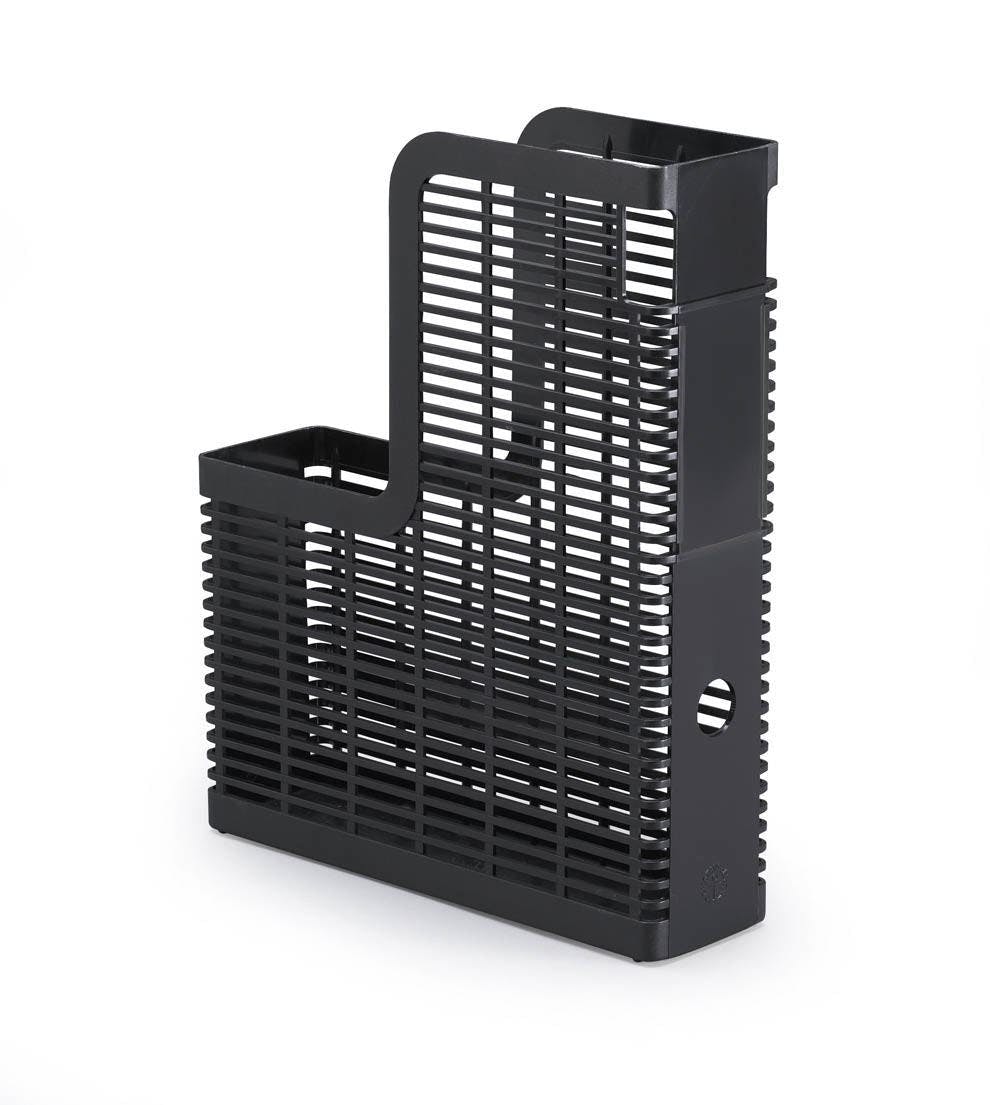 Durable Grey Optimo Magazine Rack Recycled Plastic Desk Organiser | 6 Pack | A4