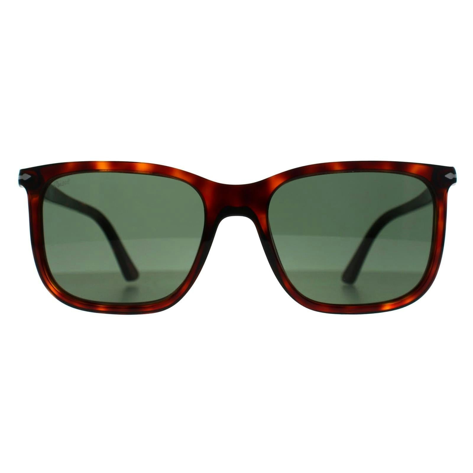 Persol Unisex Green Po3357s Renzo 24/31 Sunglasses Acetate Turtle Squared Normal - Image 5