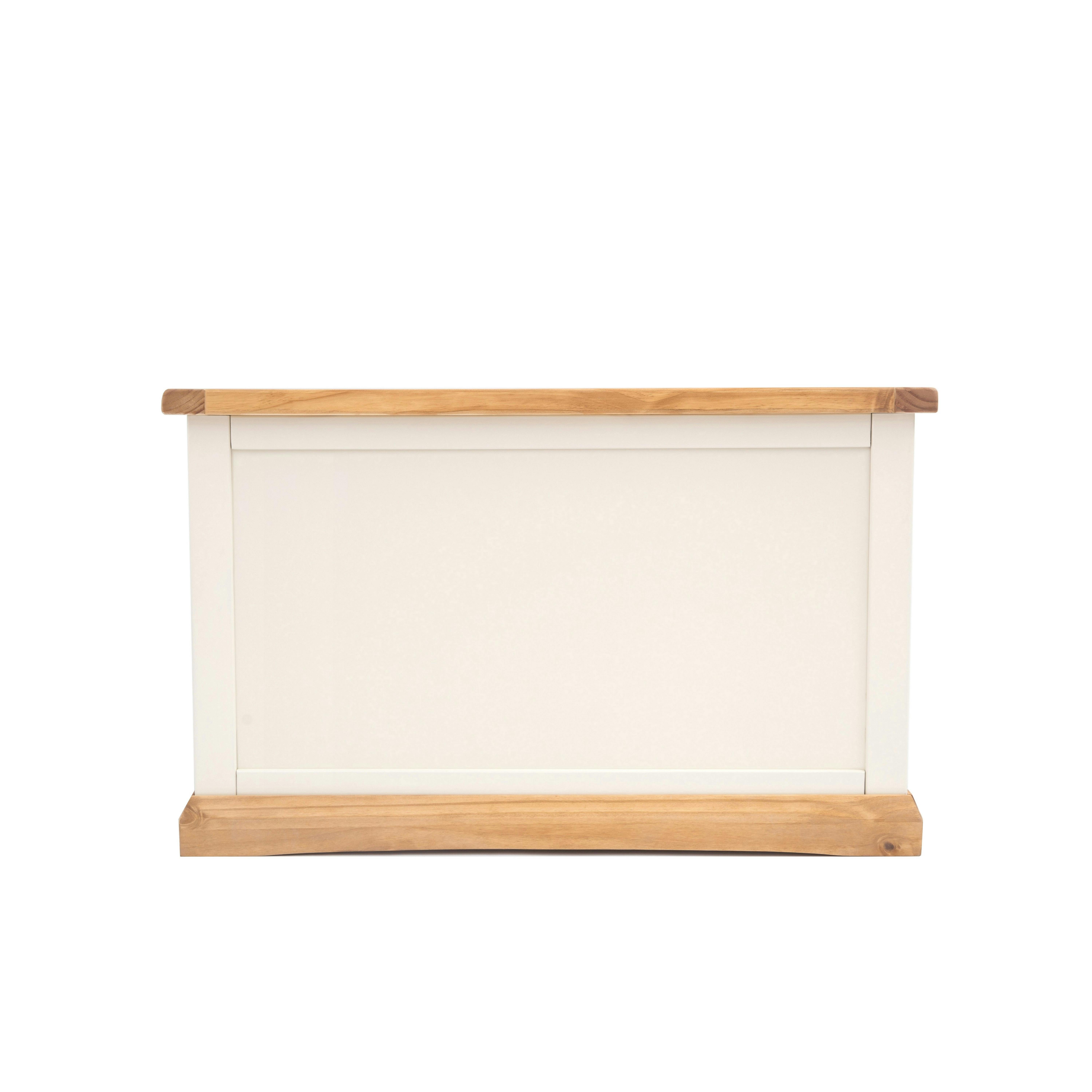Cabinet Bits Trevi Ottoman - Off White Finish - White - Image 2