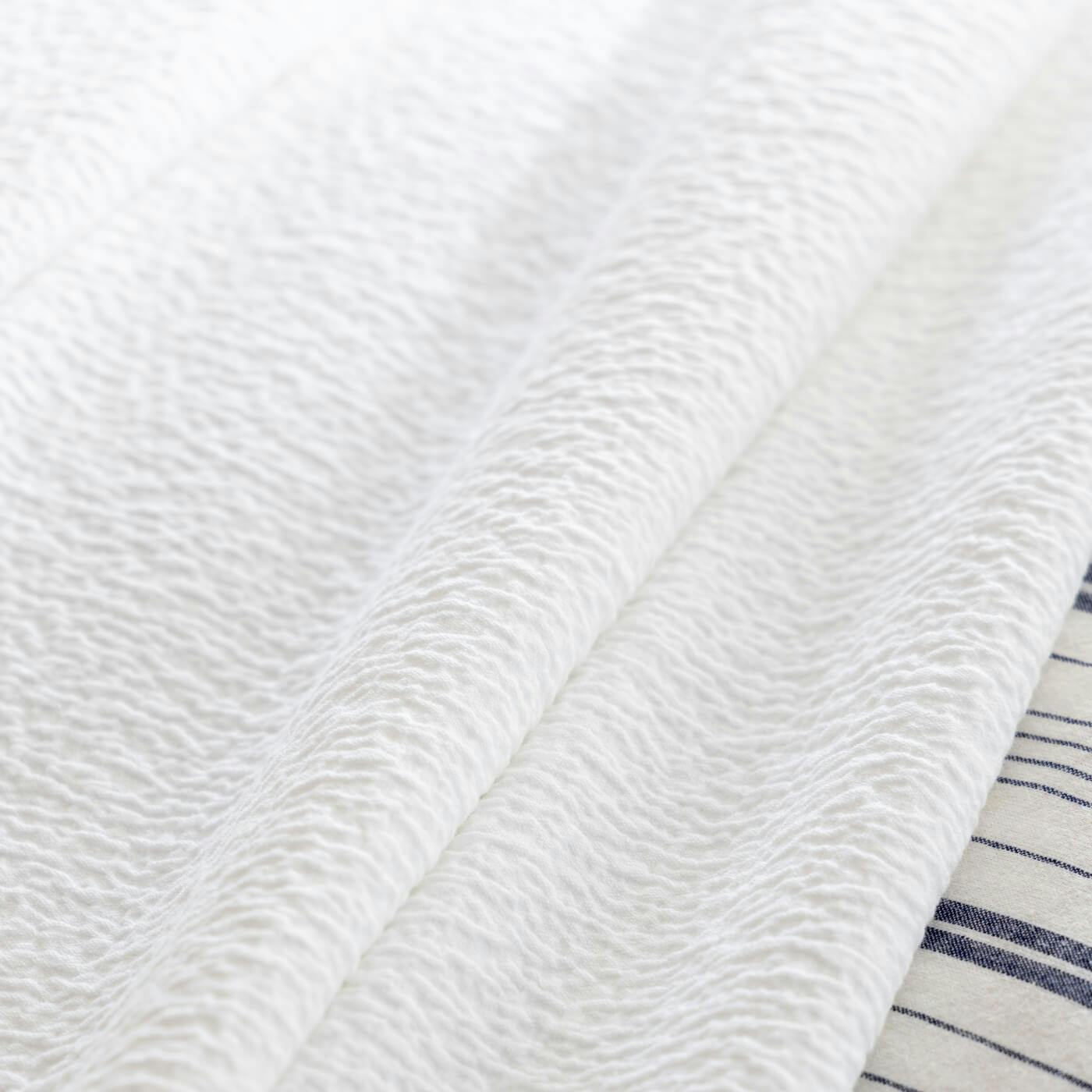 Rackhams White Textured Matelasse Cotton Bedspread - King | Superking
