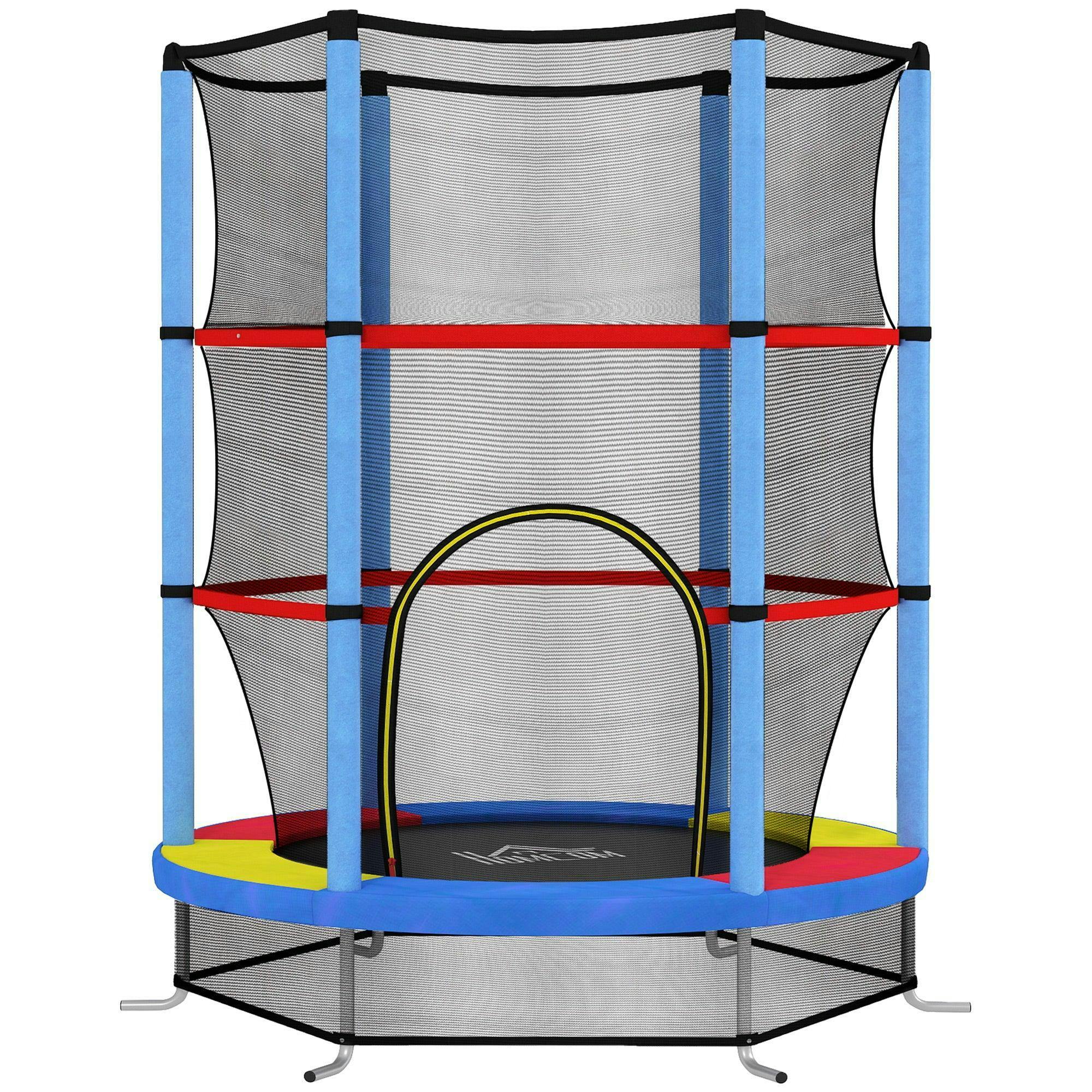 B&Q - Kids Trampoline Mini Bouncer W/ Enclosure Net For 3-6 Years - Image 4