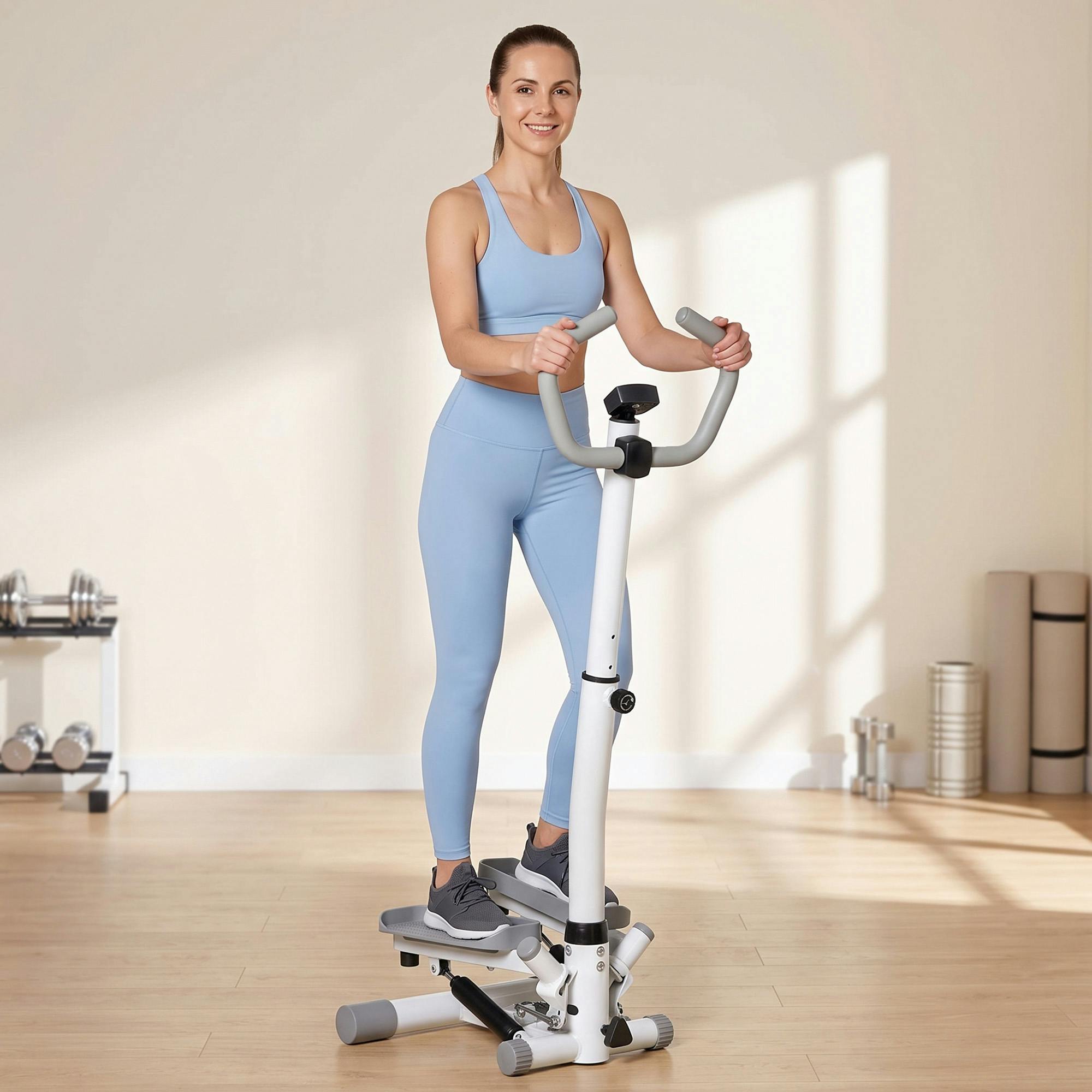 B&Q -  Adjustable Twist Stepper Step Machine For Home Gym Aerobic Workout - Image 5