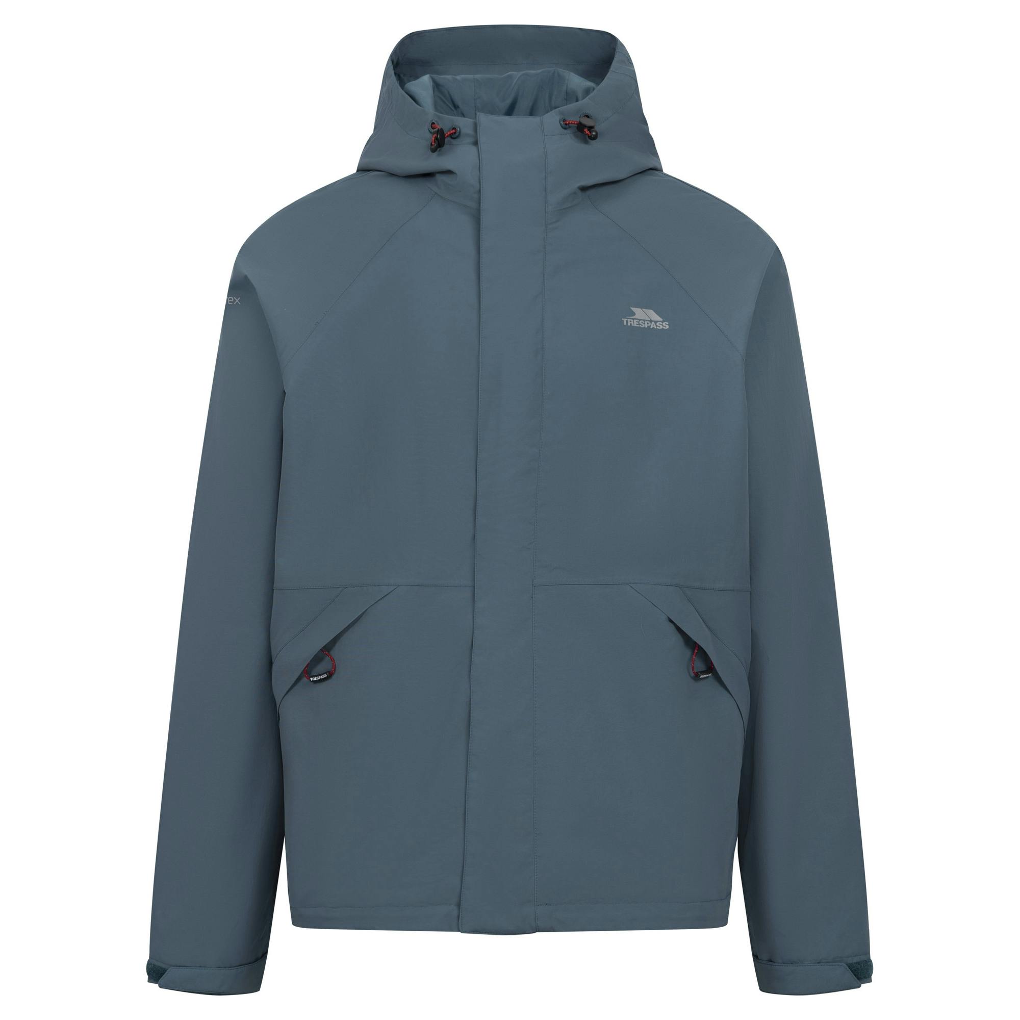 Trespass Men's Dark Bayhead Waterproof Jacket - Teal - Xl - Teal - 100% Mixed