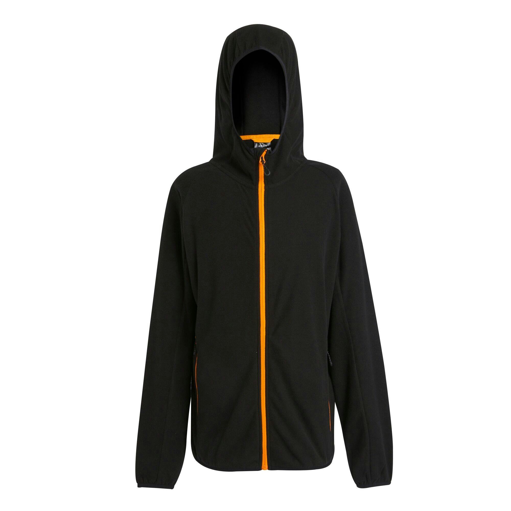 Regatta Men's Black/Orange Professional Full Zip Fleece Jacket - Pop - 3XL - Pop - 100% Mixed