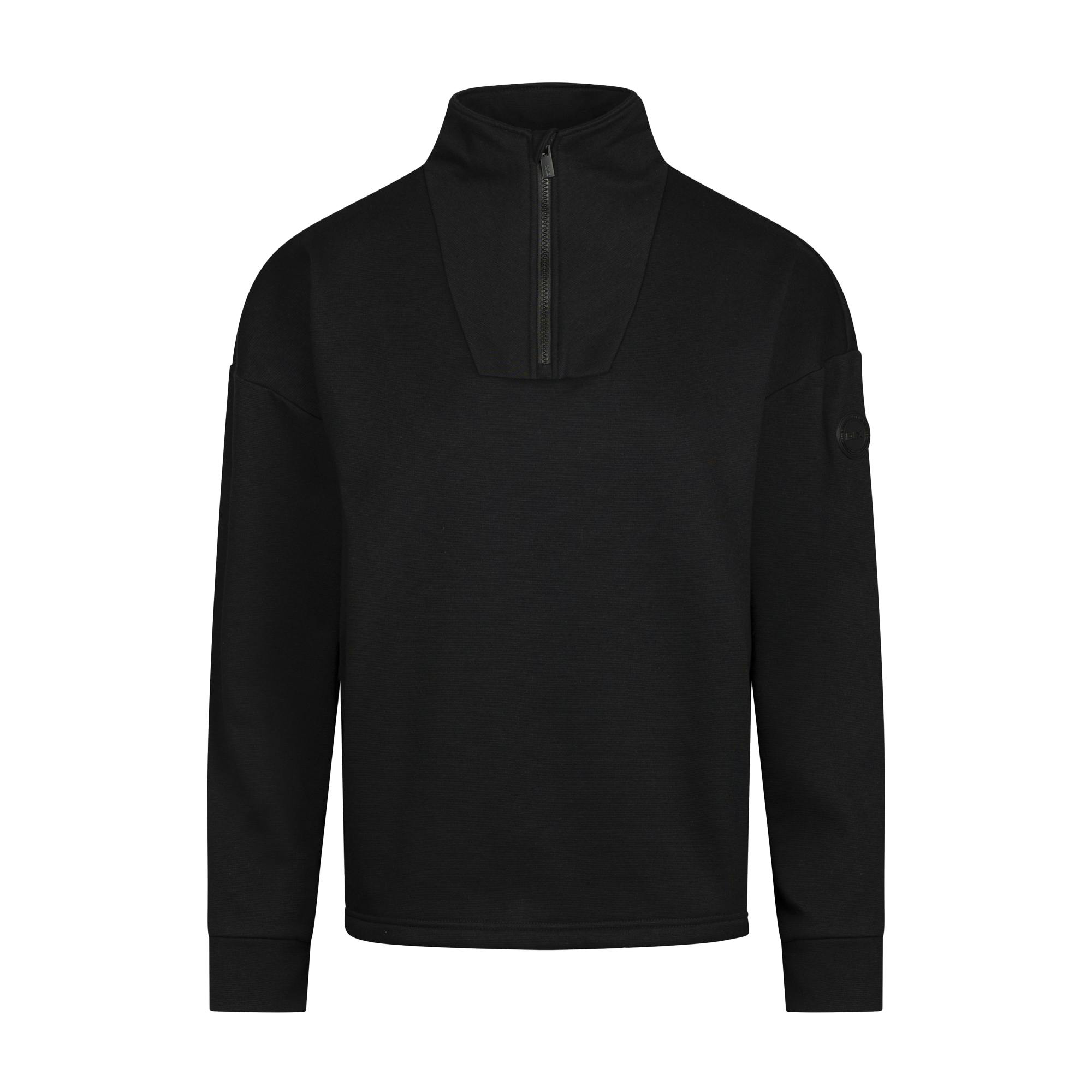 Trespass Women's Black Siobhan Dlx Fleece Top - S - 70% Polyester/28% Cotton/2% Elastane