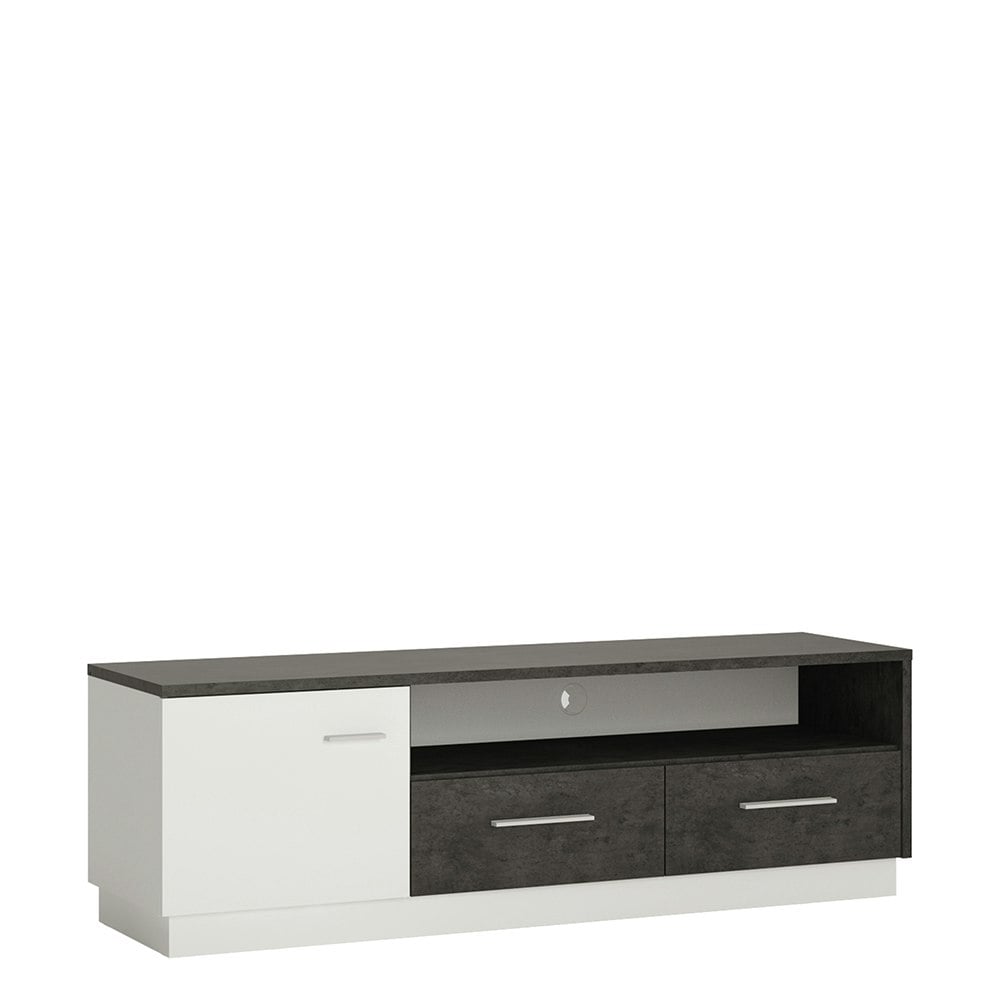 Rackhams Zingaro 1 Door 2 Drawer Wide Tv Cabinet - 1