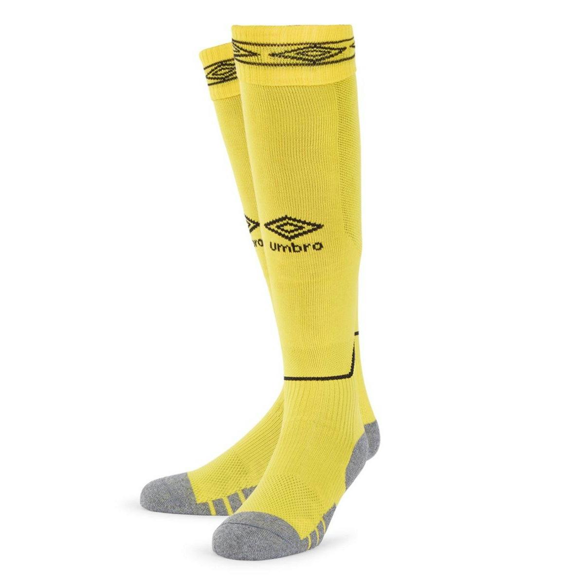 Umbro Yellow/Black Diamond Football Socks - L - 75% Polyamide/20% Cotton/5% Elastane