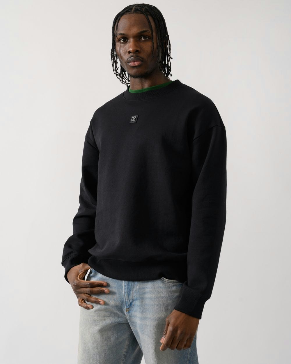 Hugo Men's Black Dettil Sweatshirt - 001 - 001 - Xl