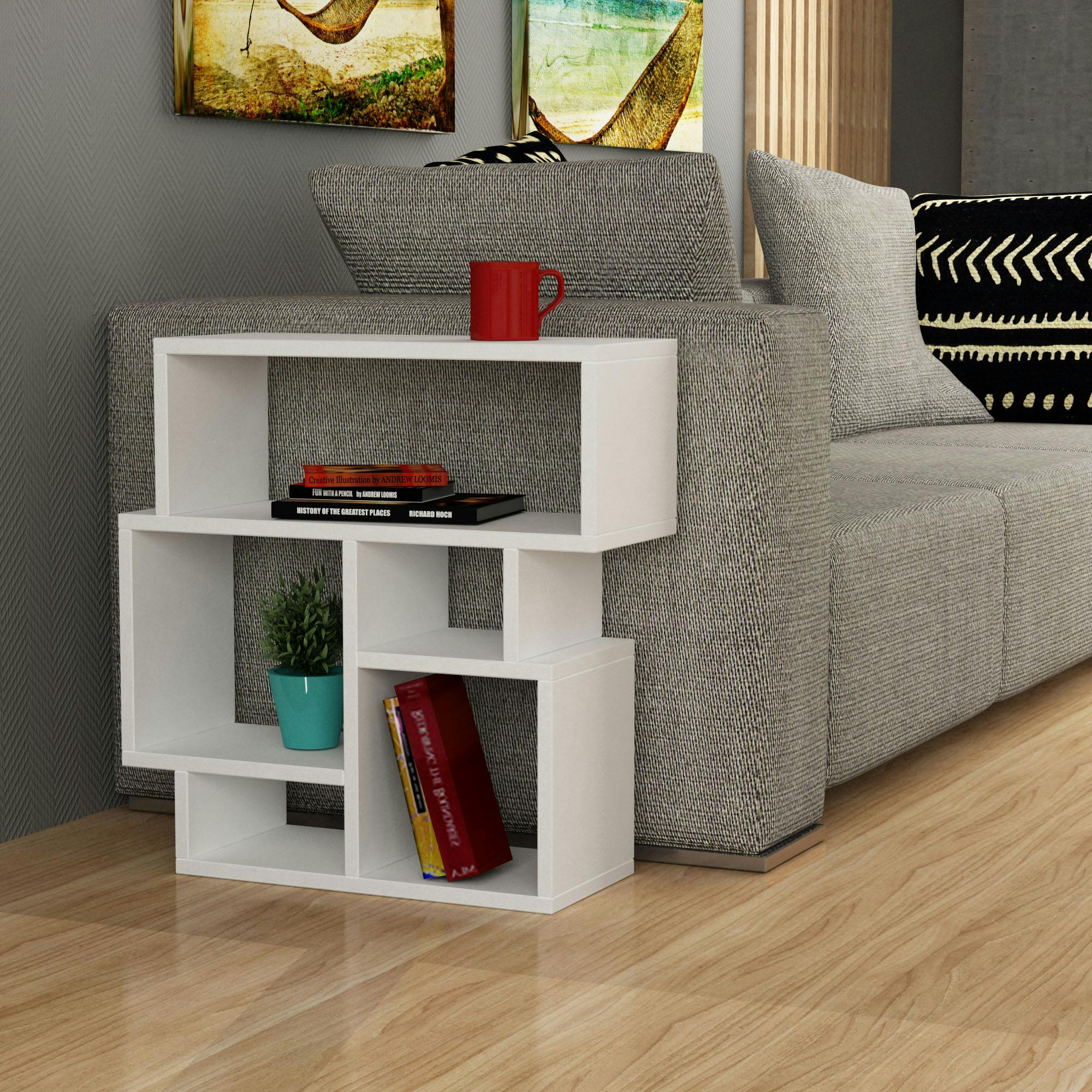 Rackhams White Karma Modern Multipurpose Side Table H60.5 Cm