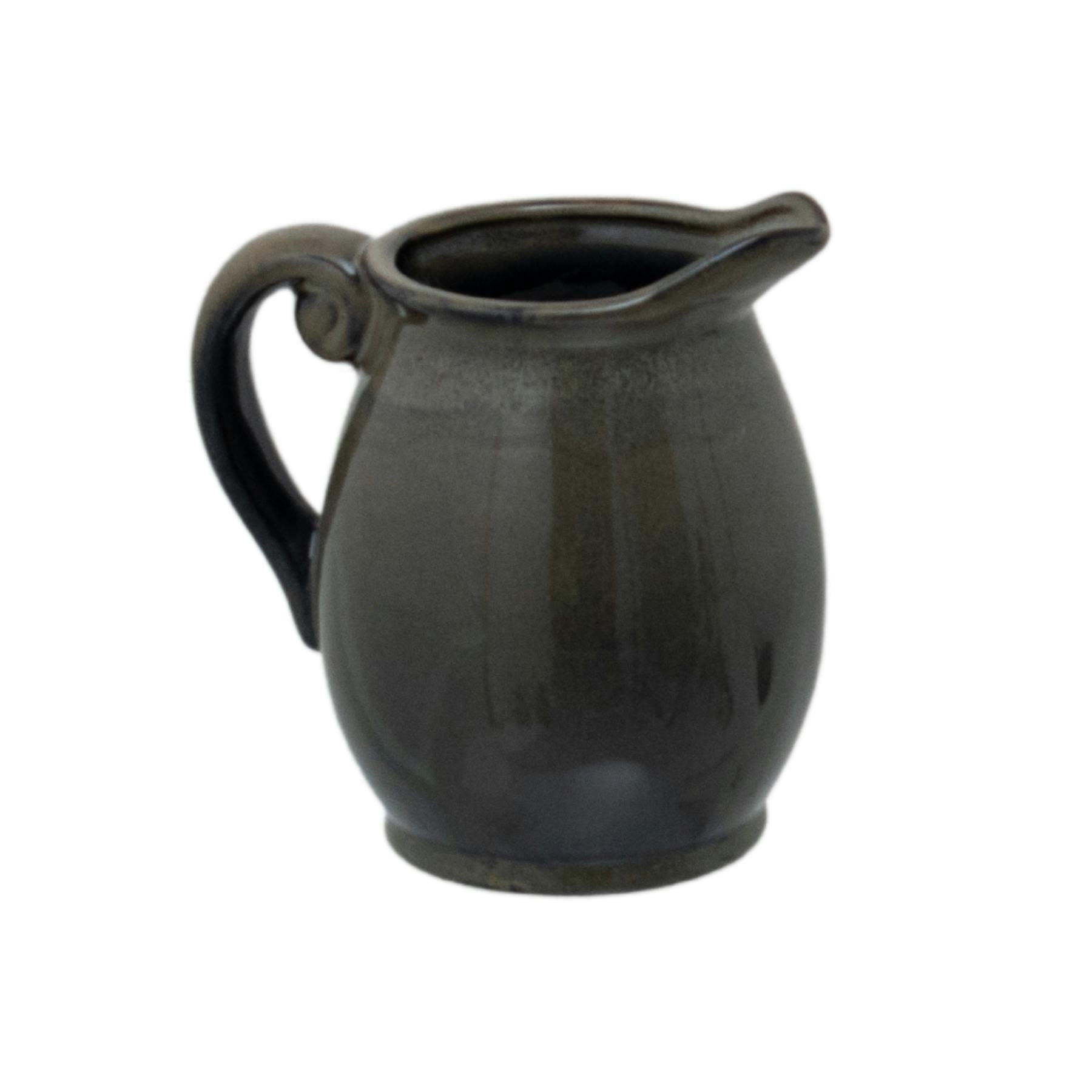 Rackhams White Olpe Vase - Olive - 22Cm X 15Cm X 16Cm - Olive - 100% Mixed