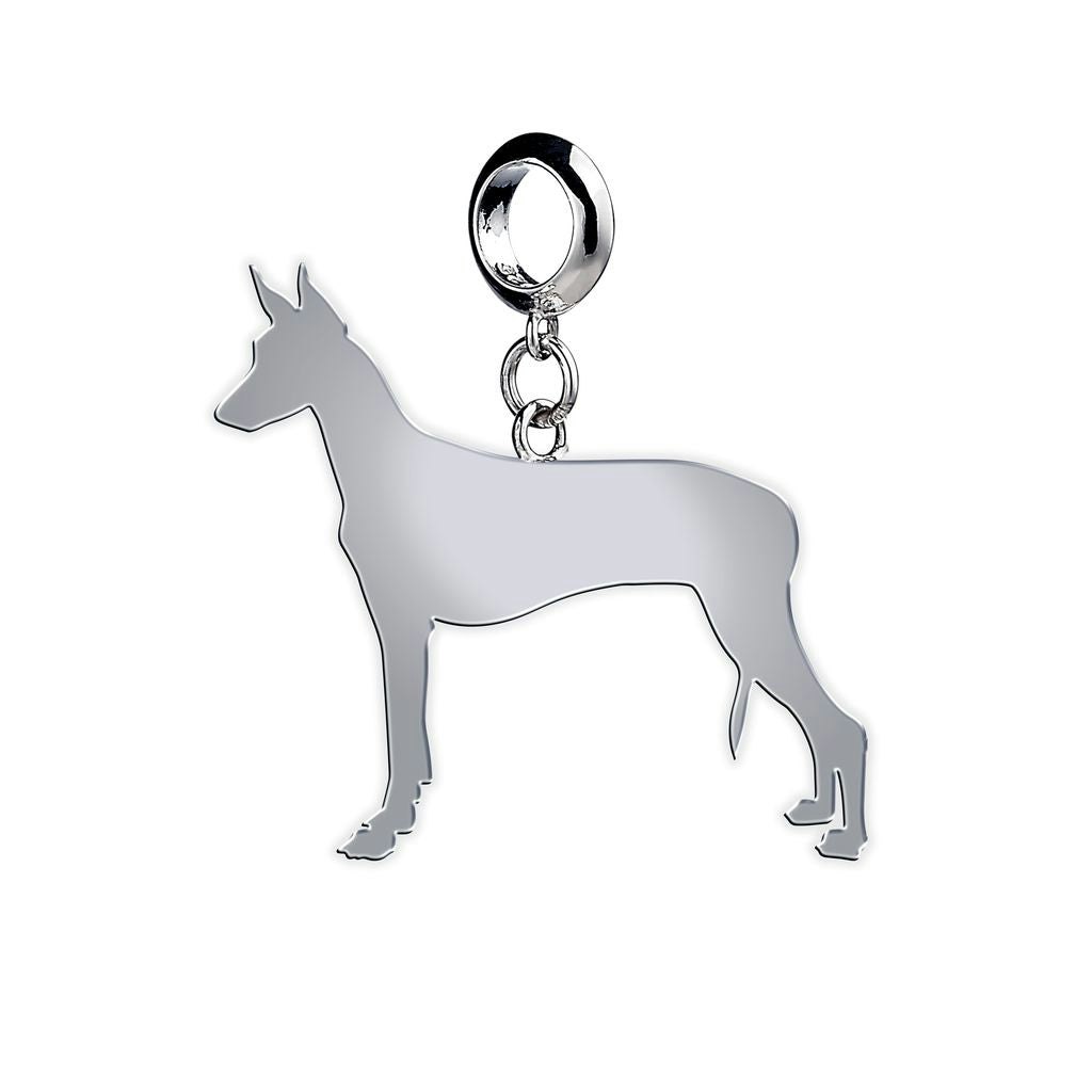 Mylee London Silver Pharaoh Hound Silhouette Charm - Slider Charm - No