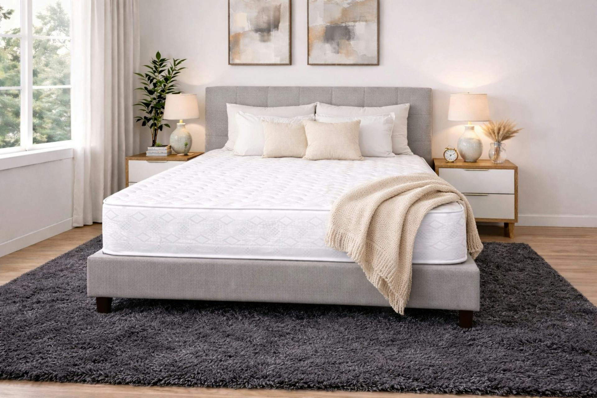 Rackhams Classic Bliss Open Coil Sprung Mattress - 9 Inch - Super King