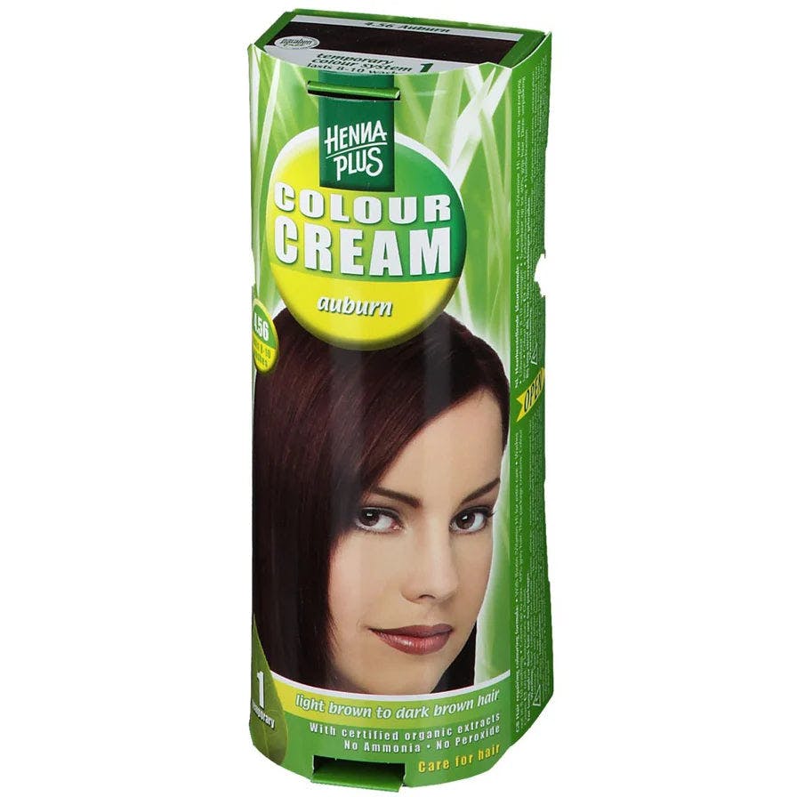 Henna Plus Cream Hennaplus Colour Auburn 4.56