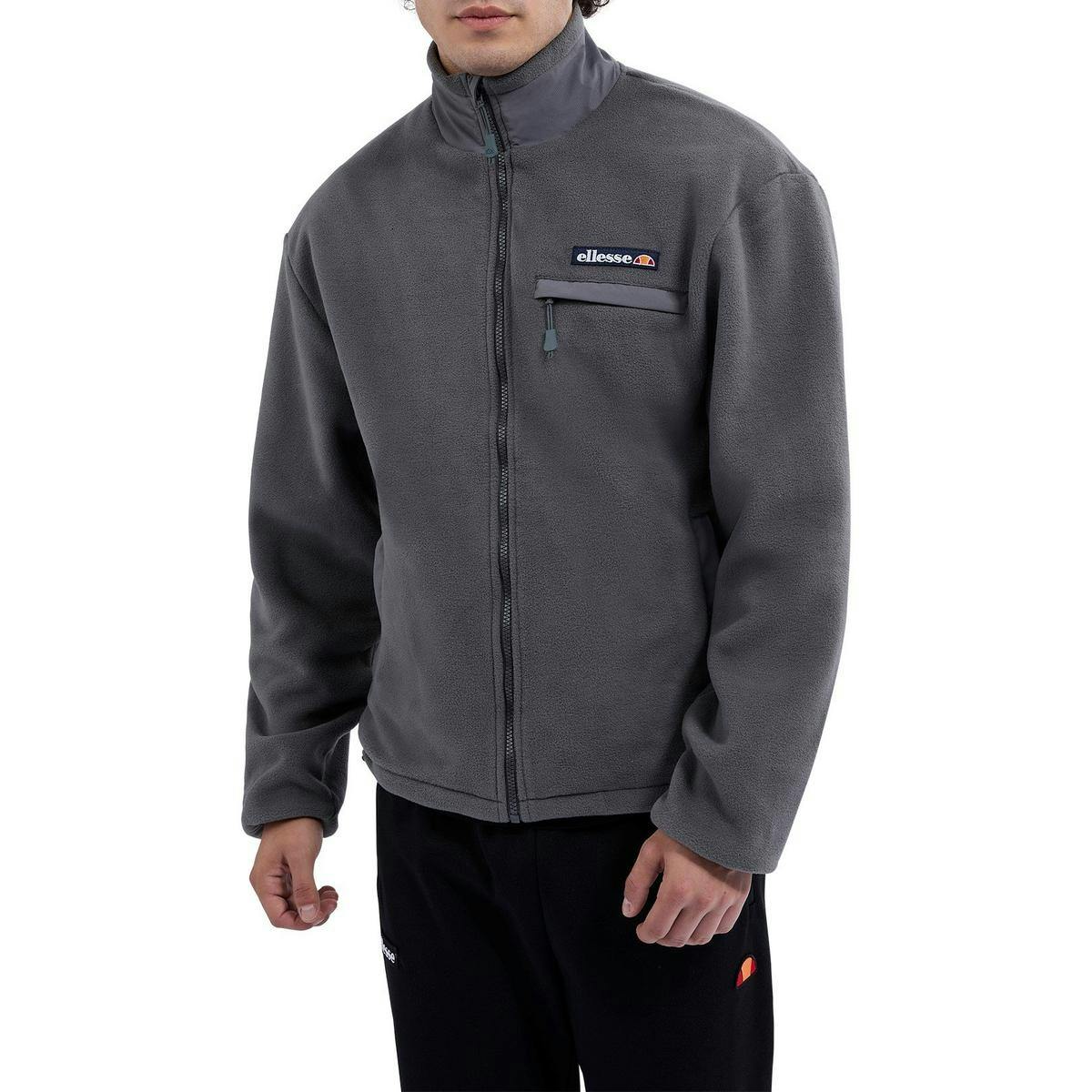 Ellesse - Men's Fleece Jacket - Full Zip - Grey - M - Image 2