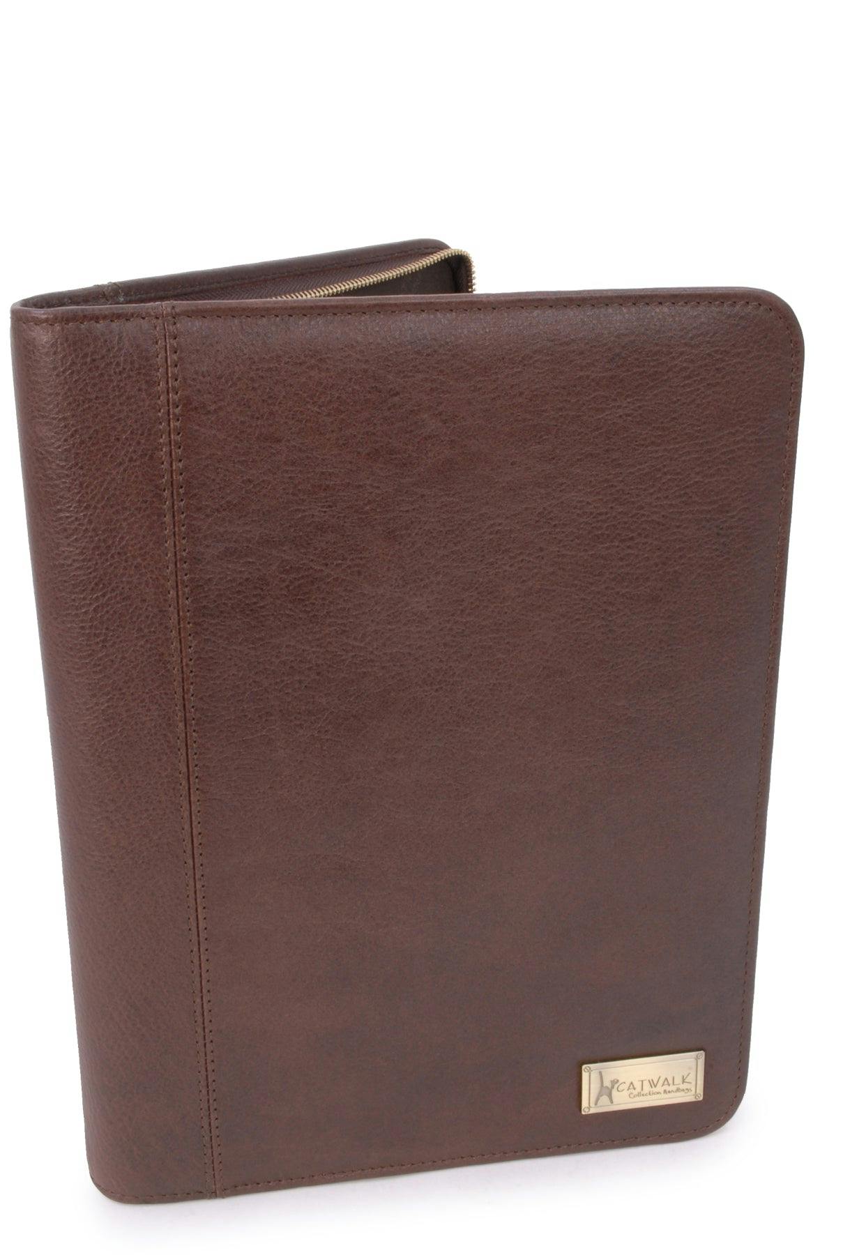 Catwalk Collection Handbags Brown Chloe - A4 Folder
