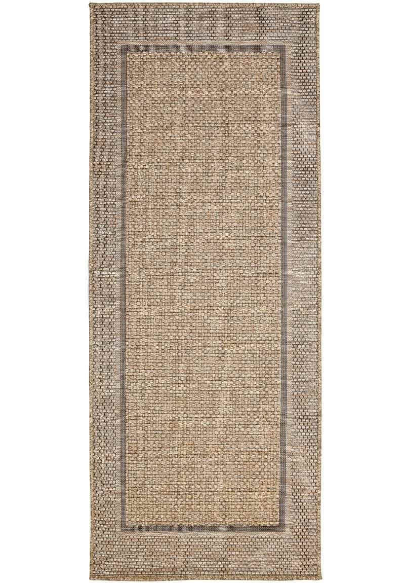 SUMMER LATTE Striped Dhurrie Indoor / Outdoor Area Rug - Image 2