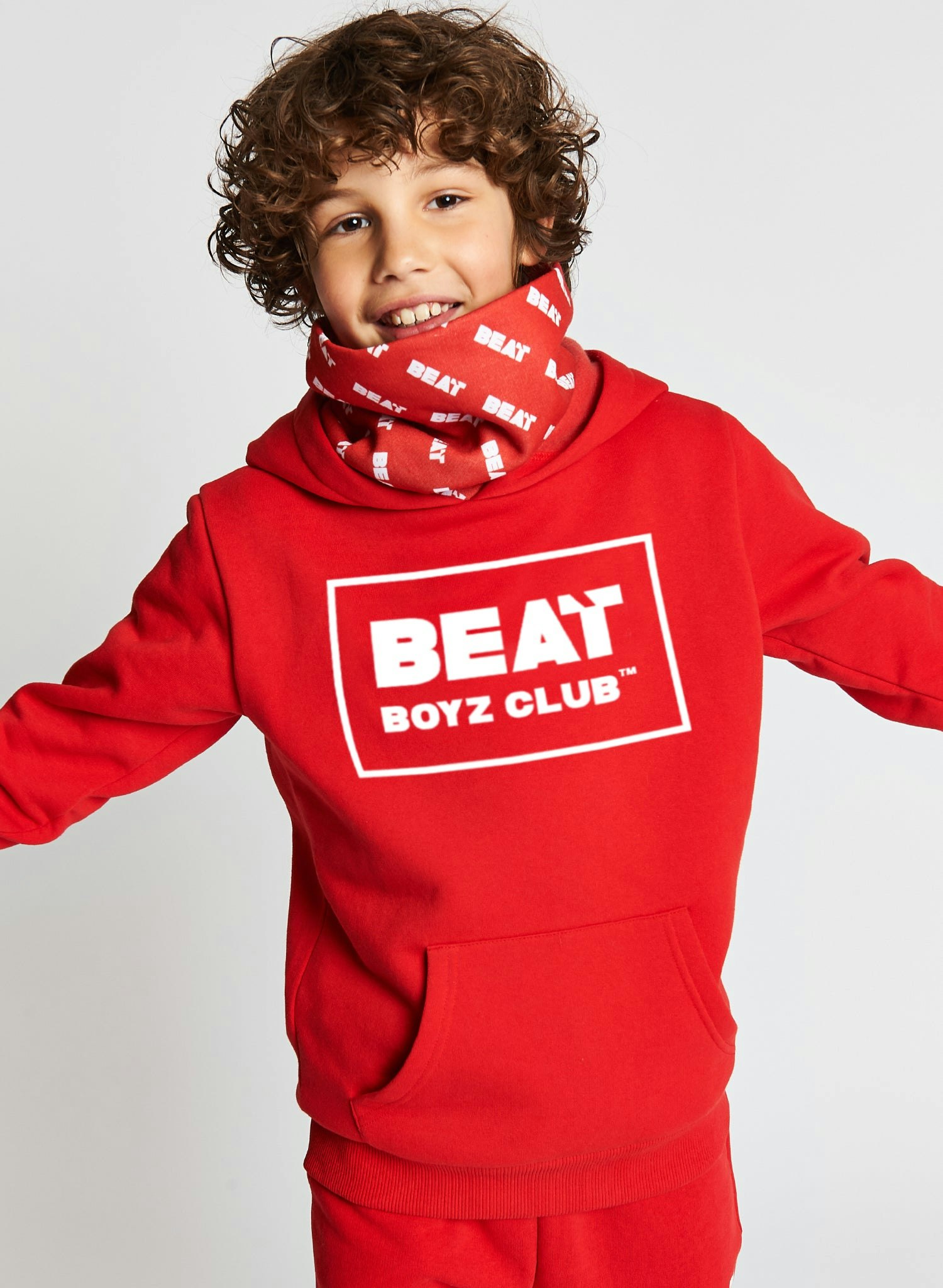 Beat Boyz Club Boys Red Beat Z Club Flair Snoody™ Hoodie - 13/14