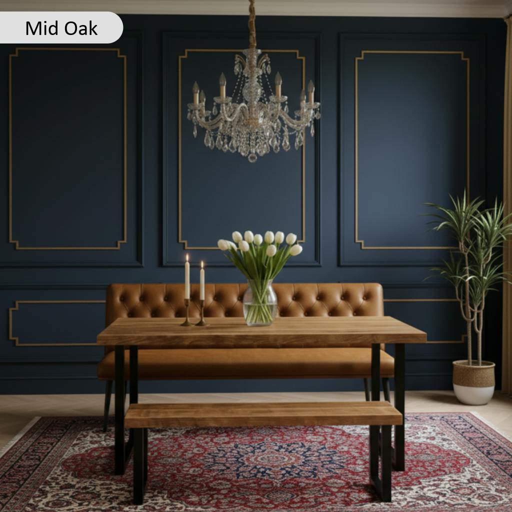 Rackhams Rustic Industrial Canadian Timber Dining Table - 150 - 90