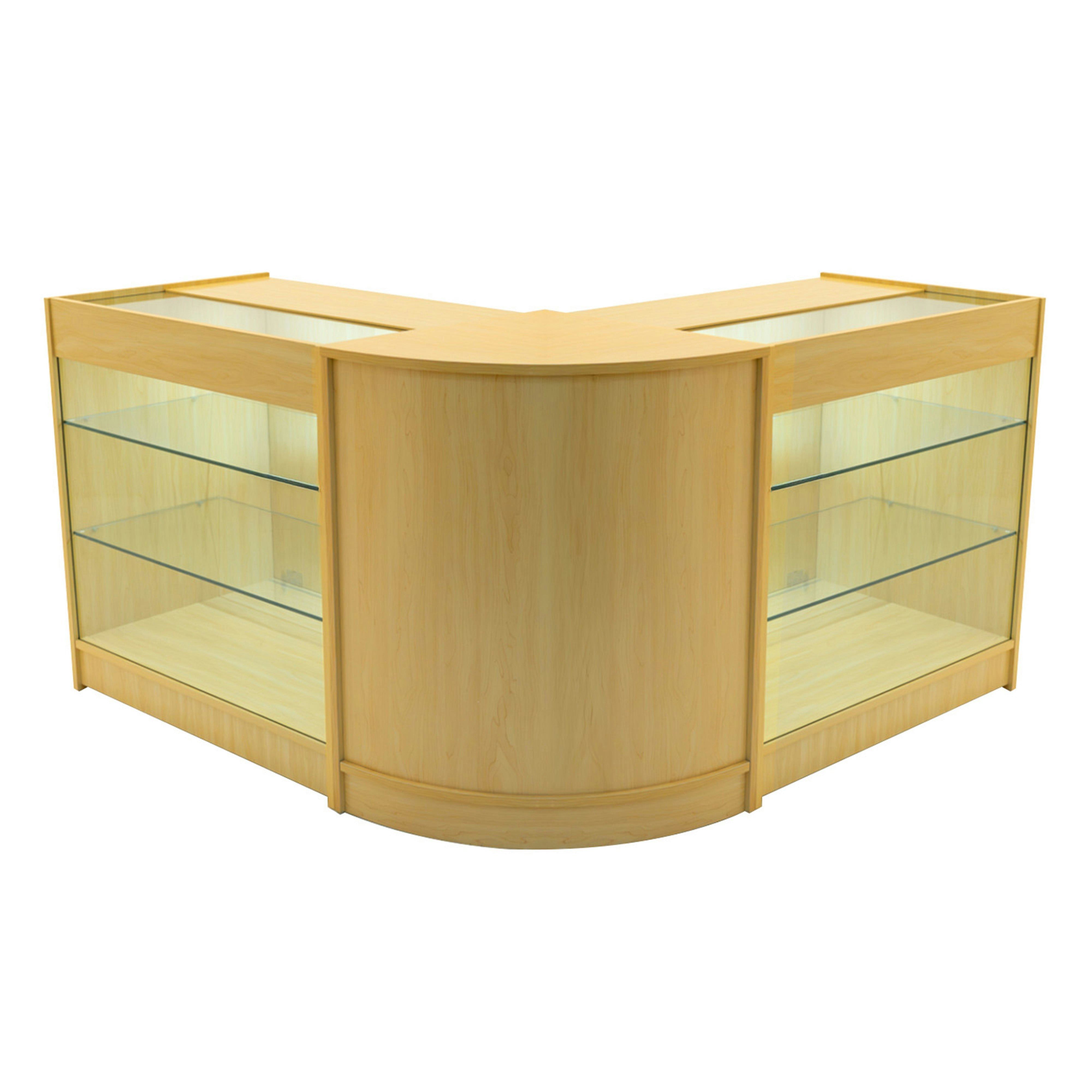 Rackhams White Helios Led Shop Counter Set Cm60 & 2 X K900 - Maple
