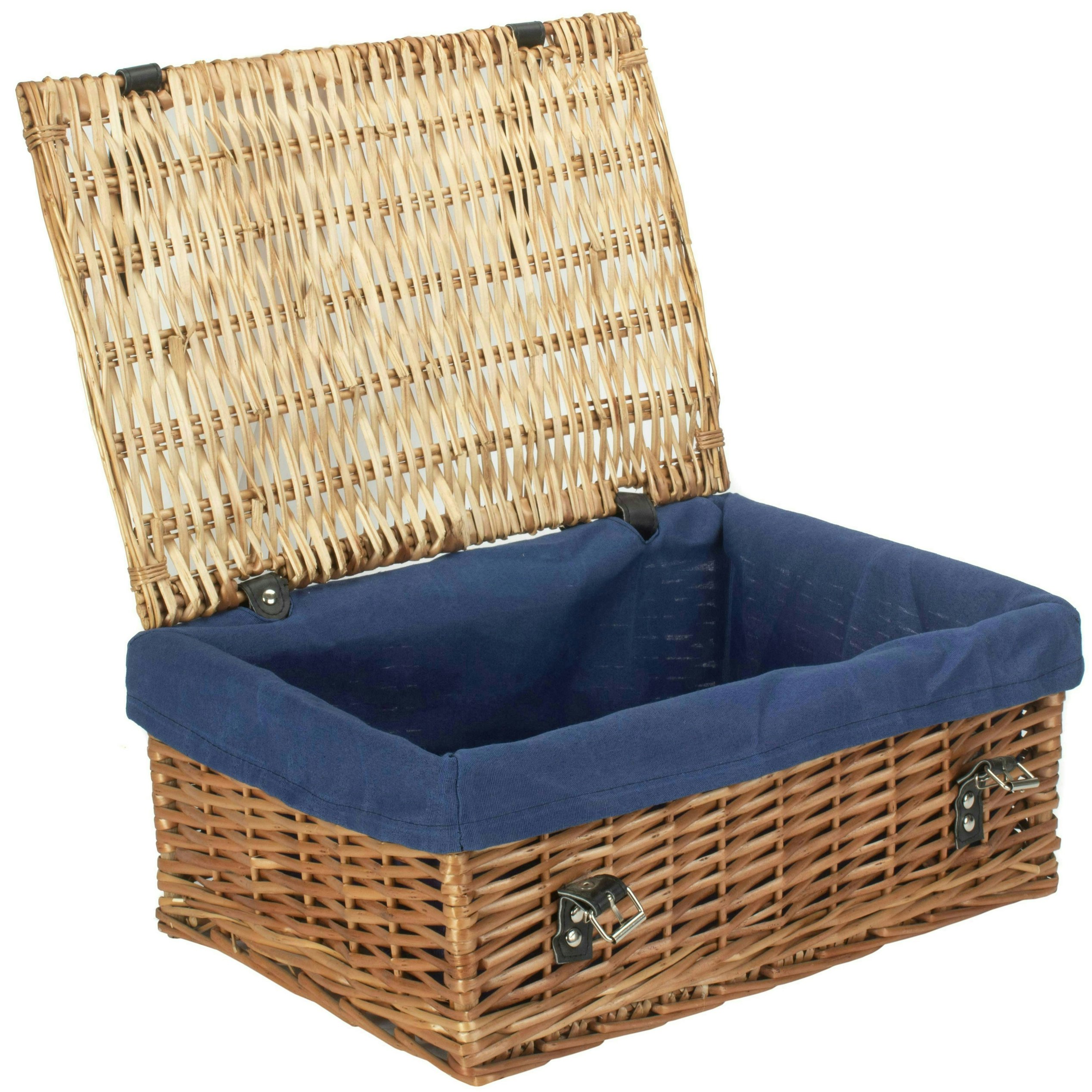Red Hamper Red/Blue Hamper 46Cm Large Wicker Packaging Basket