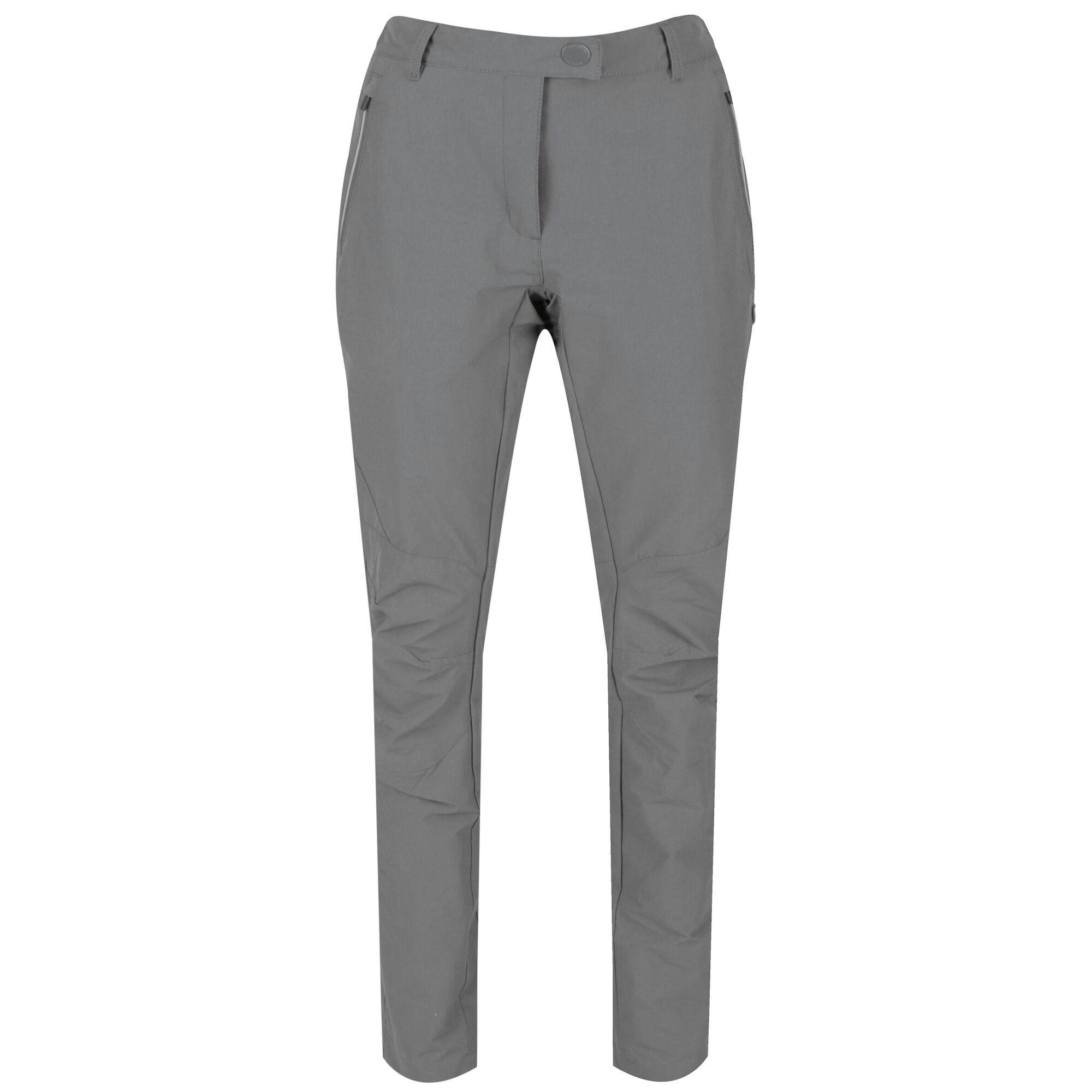Regatta Women's Grey Highton Stretch Walking Trousers - Seal - Seal - 16L Uk - 94% Polyamide/6% Elastane