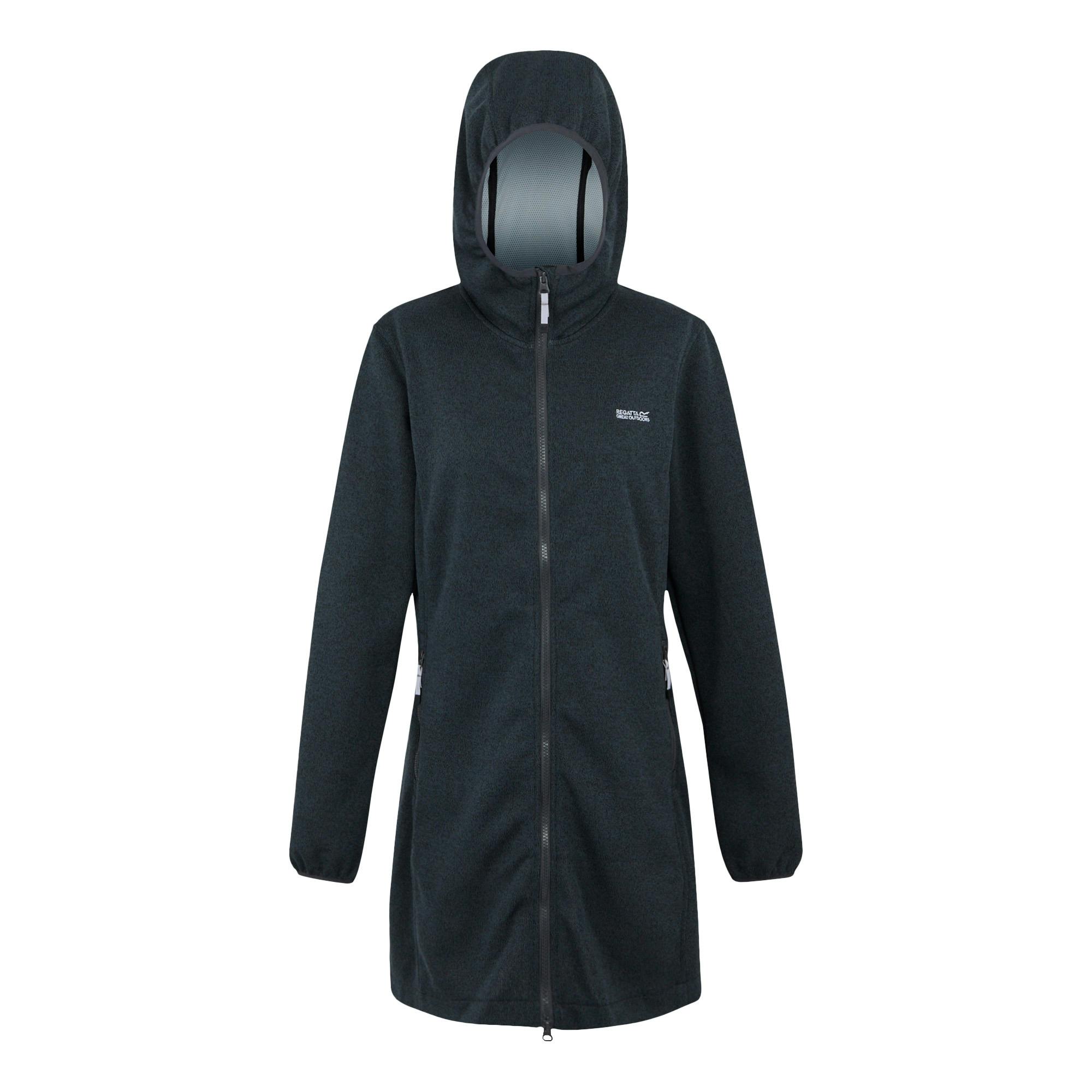 Regatta Women's Grey/Lilac Bloomfield Marl Longline Fleece Jacket - Seal Hint - 16 Uk - Seal Hint - 100% Recycled Polyester