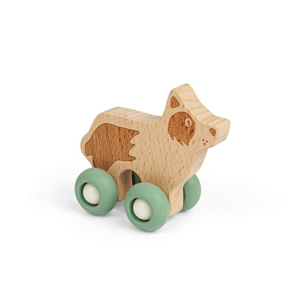 Bigjigs Toys Farm Animal On Wheels - Dog