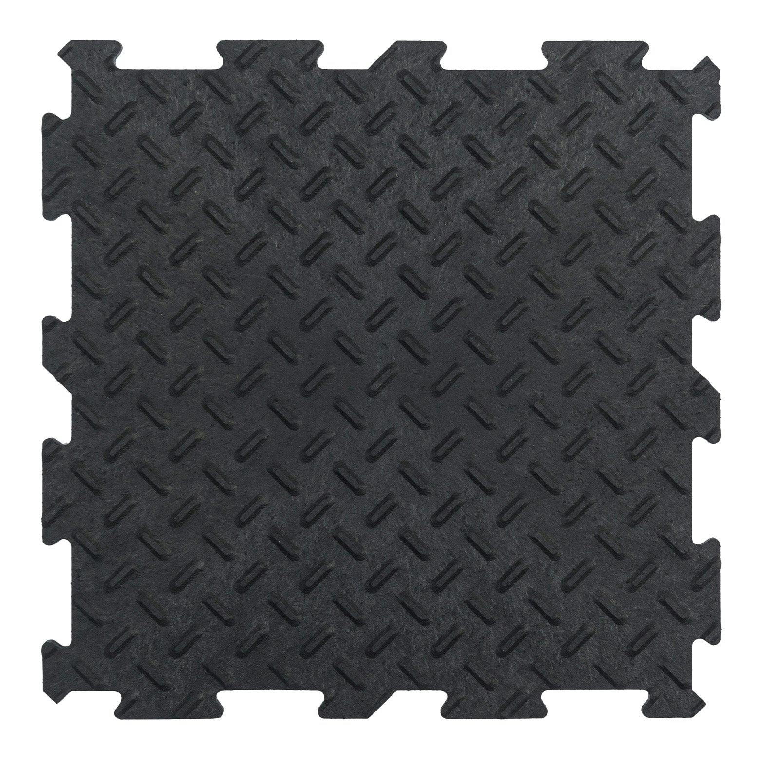 Nicoman Alpha Tile Interlocking Recycled Rubber Floor Tile 30Cm X 30Cm - 1 Tile (Sample)