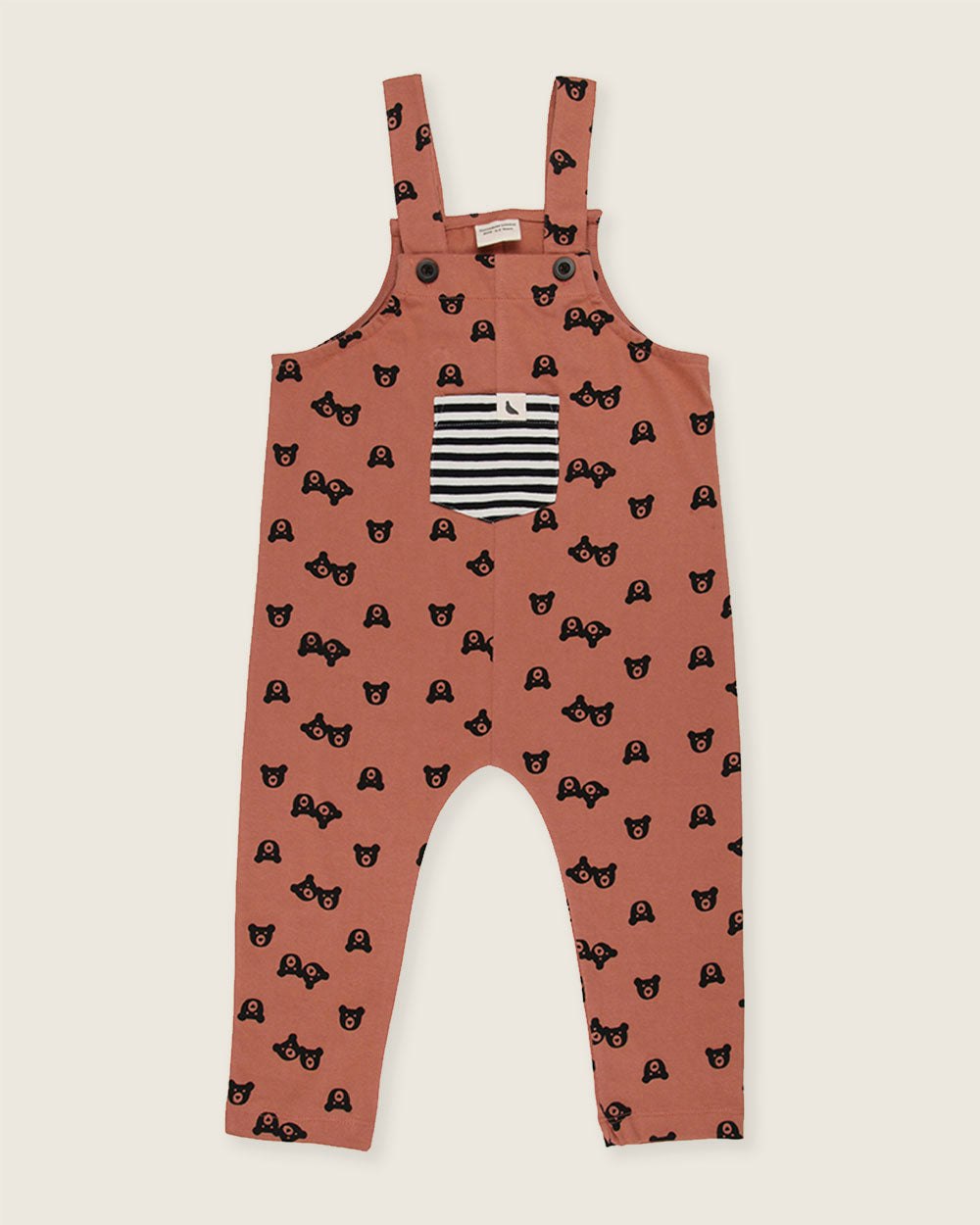 Turtledove London Red Bear Print Dungarees - 6-7 Years