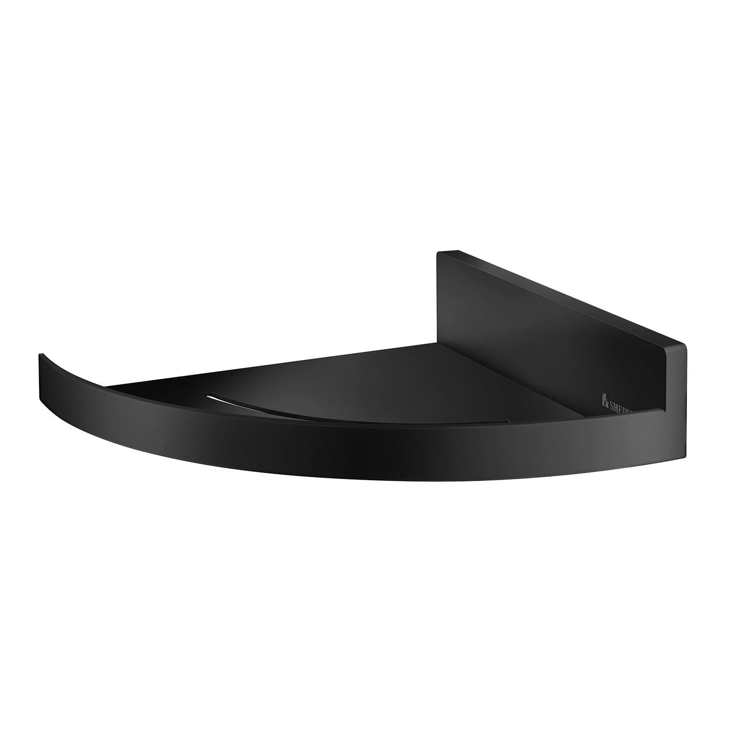 Smedbo Black Matt Stainless Steel Corner Shower Shelf (210 X 210Mm)