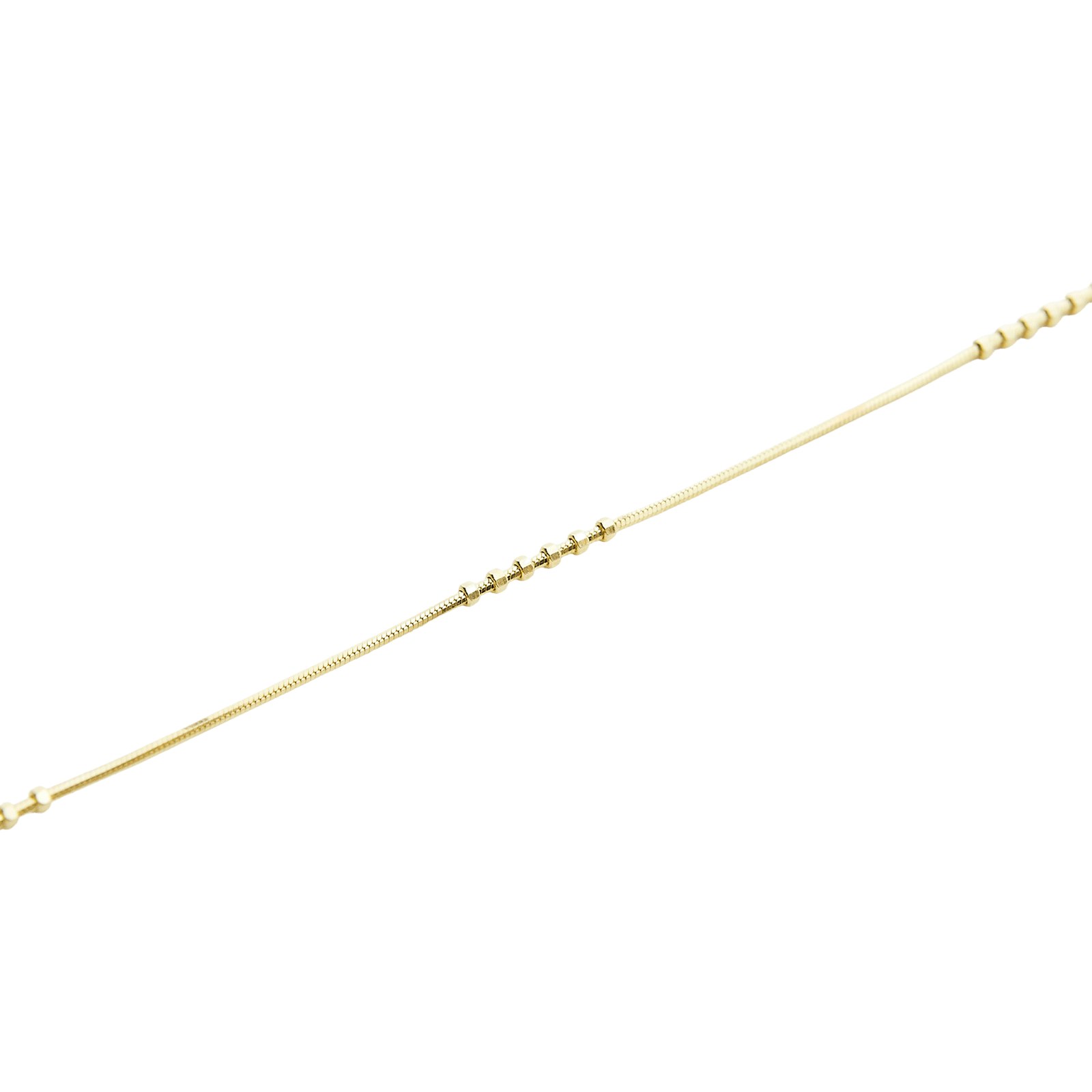 Spero London Silver/Gold Six Beads Sterling Bracelet