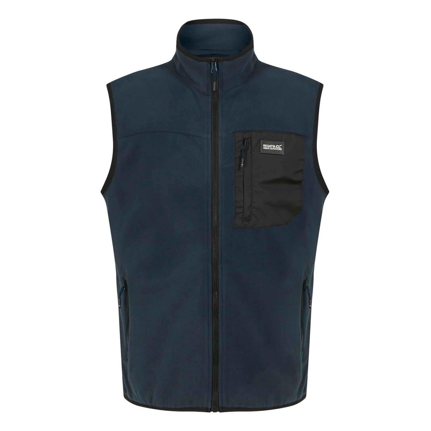 Regatta Men's Blue Frankie Fleece Gilet - Navy - Xxl - Navy - 100% Polyester