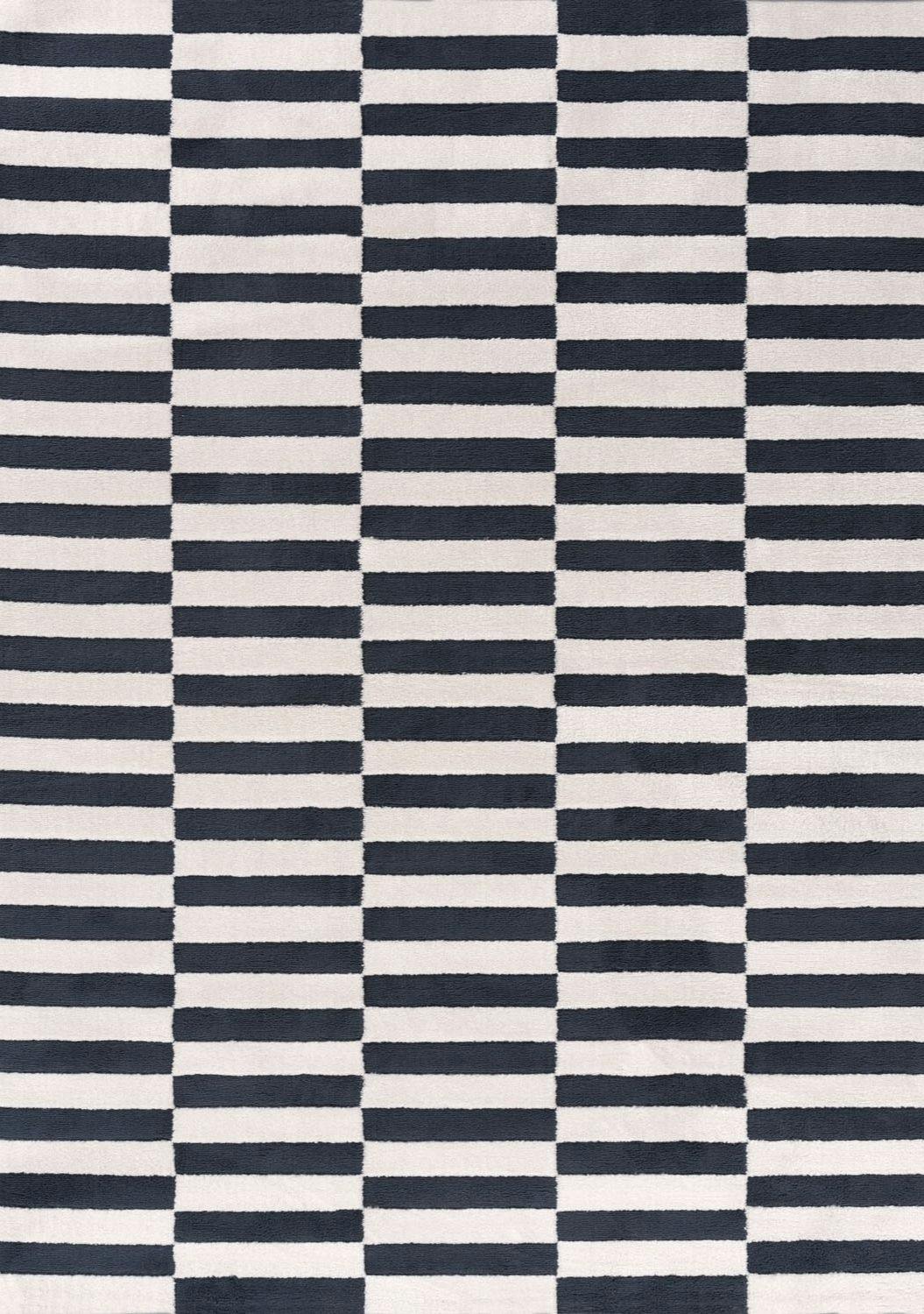 The Rugs Blue Loft Striped Rug - 240X340 Cm