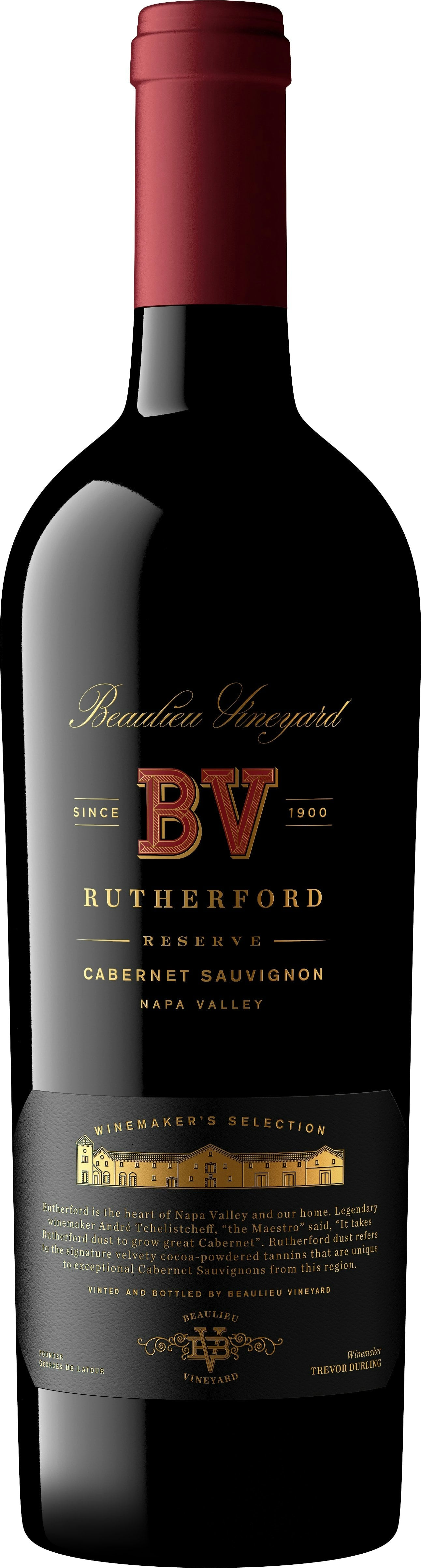 Various Wine Red Beaulieu Vineyard Rutherford Reserve Cabernet Sauvignon 2019 75Cl - Pack Of 6