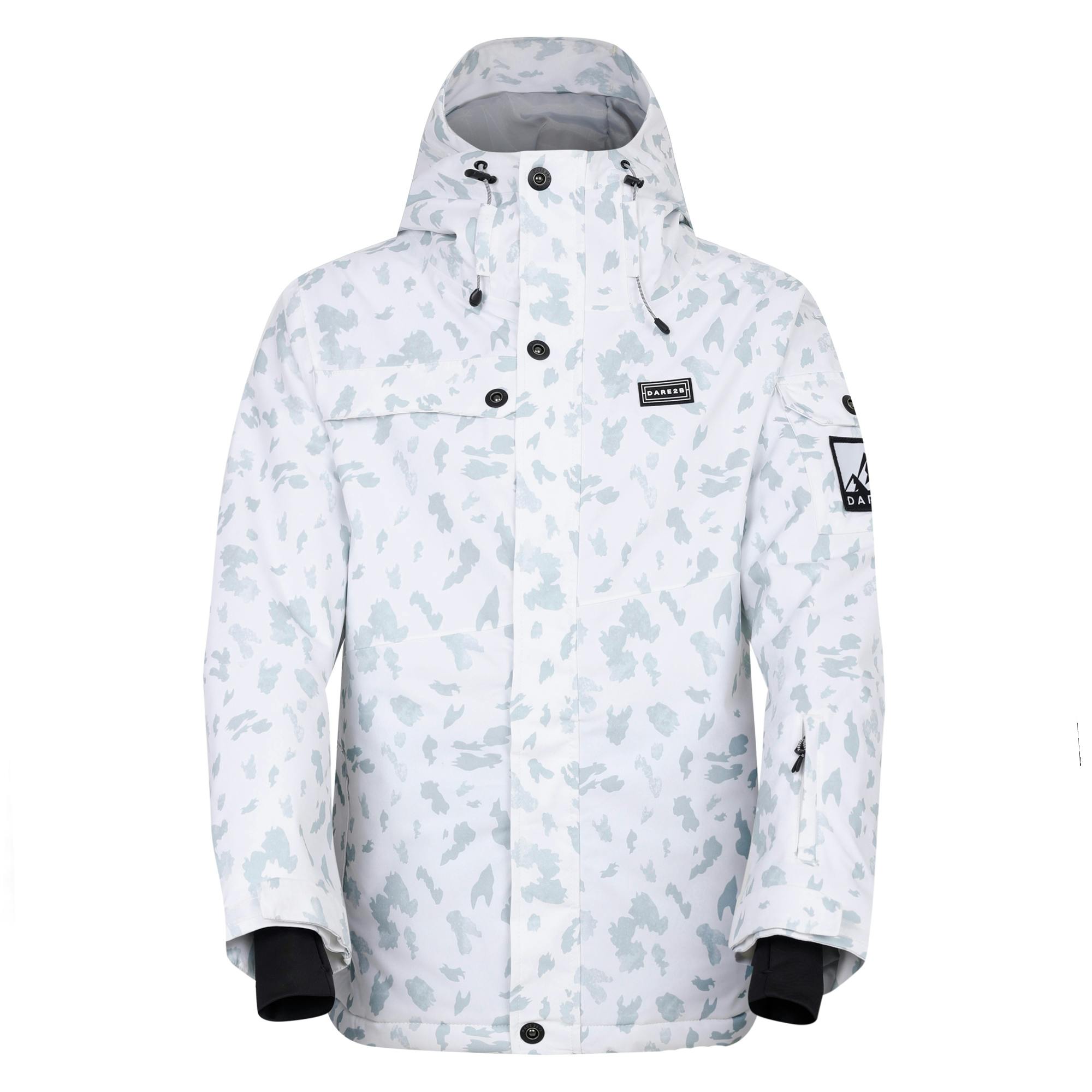 Dare 2B Women's White Ski Life Dash Print Ski Jacket - 20 Uk - 100% Mixed